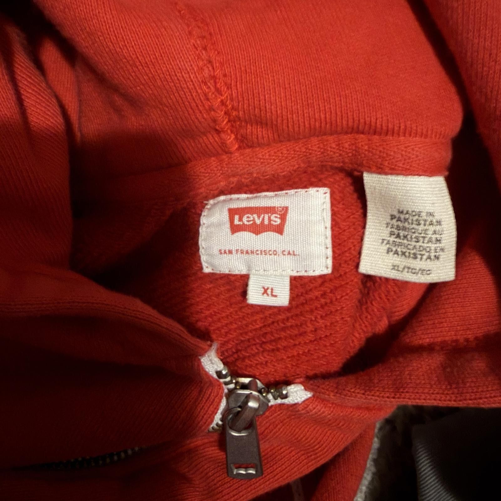 Levi's Red Levi's Zip Up Hoodie Size XL Size US XL / EU 56 / 4 - 3 Thumbnail