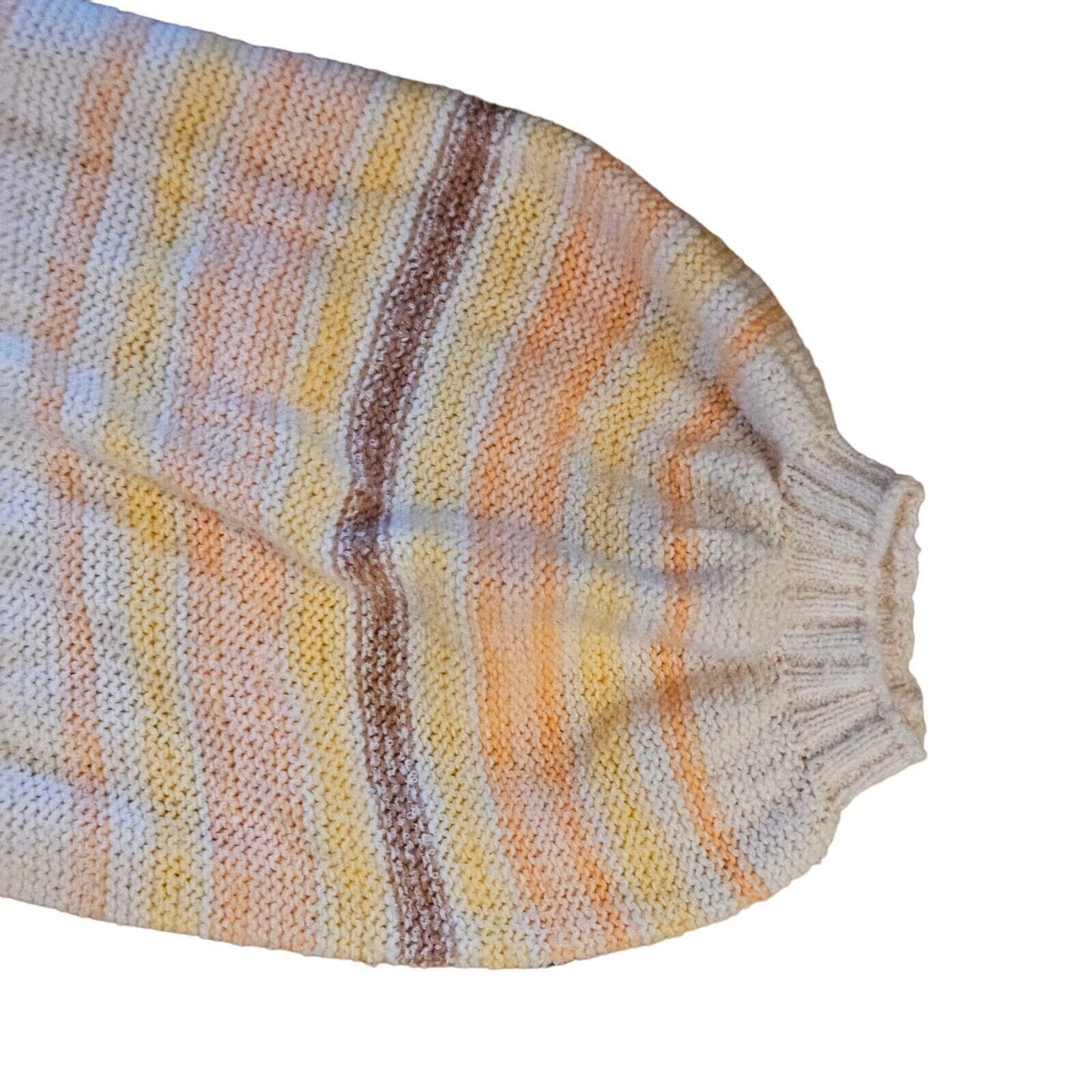 Designer Billa Bong Cropped Knit Sweater - Striped Yellow SZ M Size M / US 6-8 / IT 42-44 - 7 Thumbnail