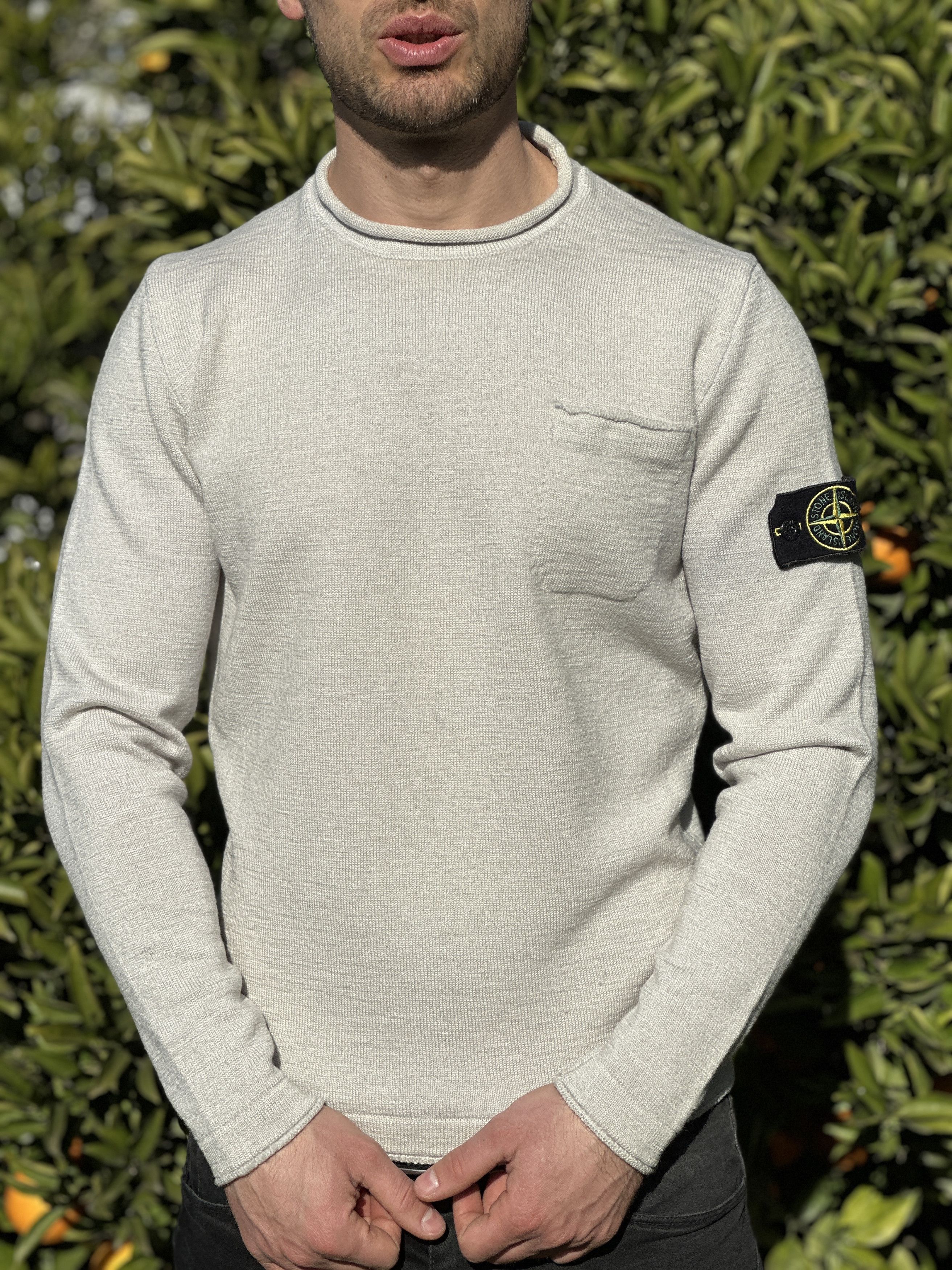 Stone Island Stone Island Pocket Front Pullover Slim Fit Sweater Size M Size US M / EU 48-50 / 2 - 12 Thumbnail