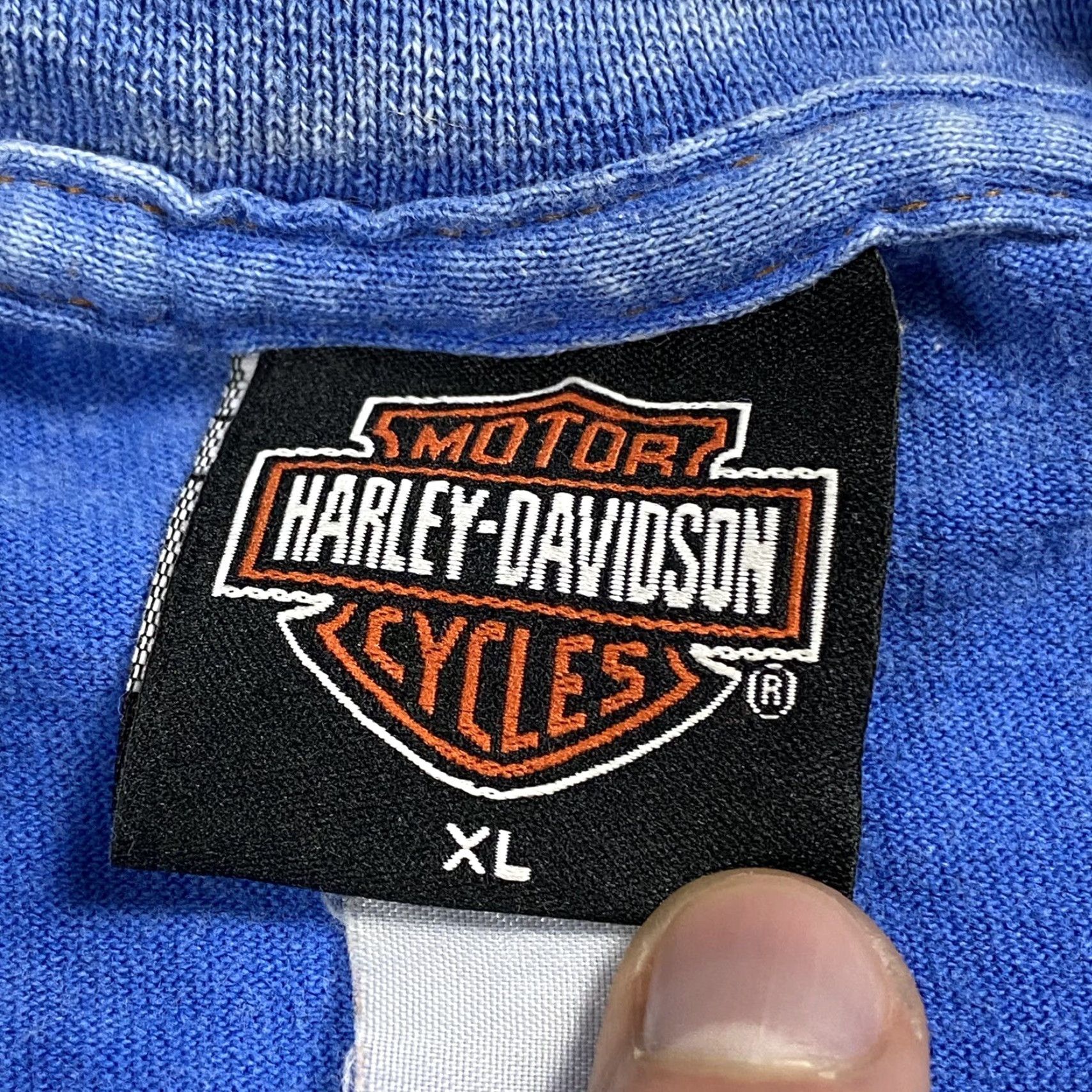 Harley Davidson VINTAGE Harley-Davidson T-Shirt Maui Hawaii 2000s XL Blue Crew Neck Men's T-Shirt Size US XL / EU 56 / 4 - 5 Thumbnail