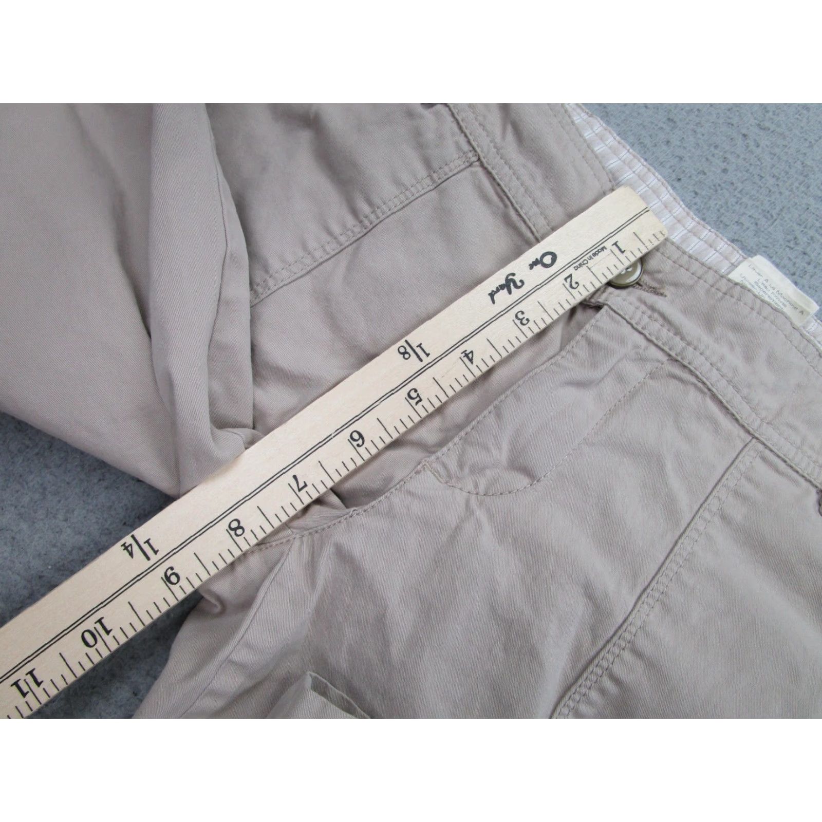 Vintage HEI HEI Womens Cargo Pants Size 8 Khaki Beige Utility Straight Leg Stretch Casual Size 30" / US 8 / IT 44 - 6 Thumbnail