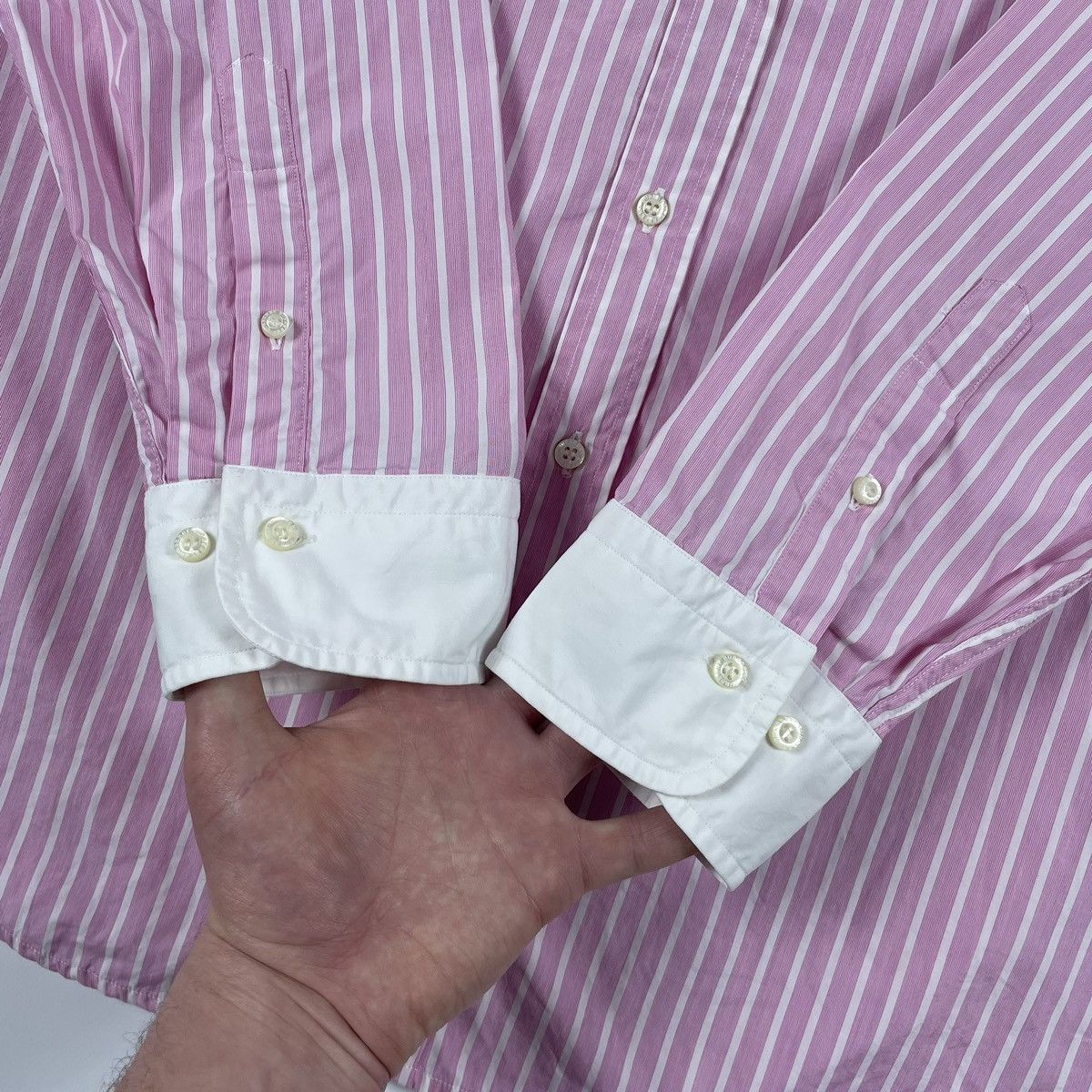 Burberry Burberry London Striped Shirt Button Up Size US XL / EU 56 / 4 - 5 Thumbnail