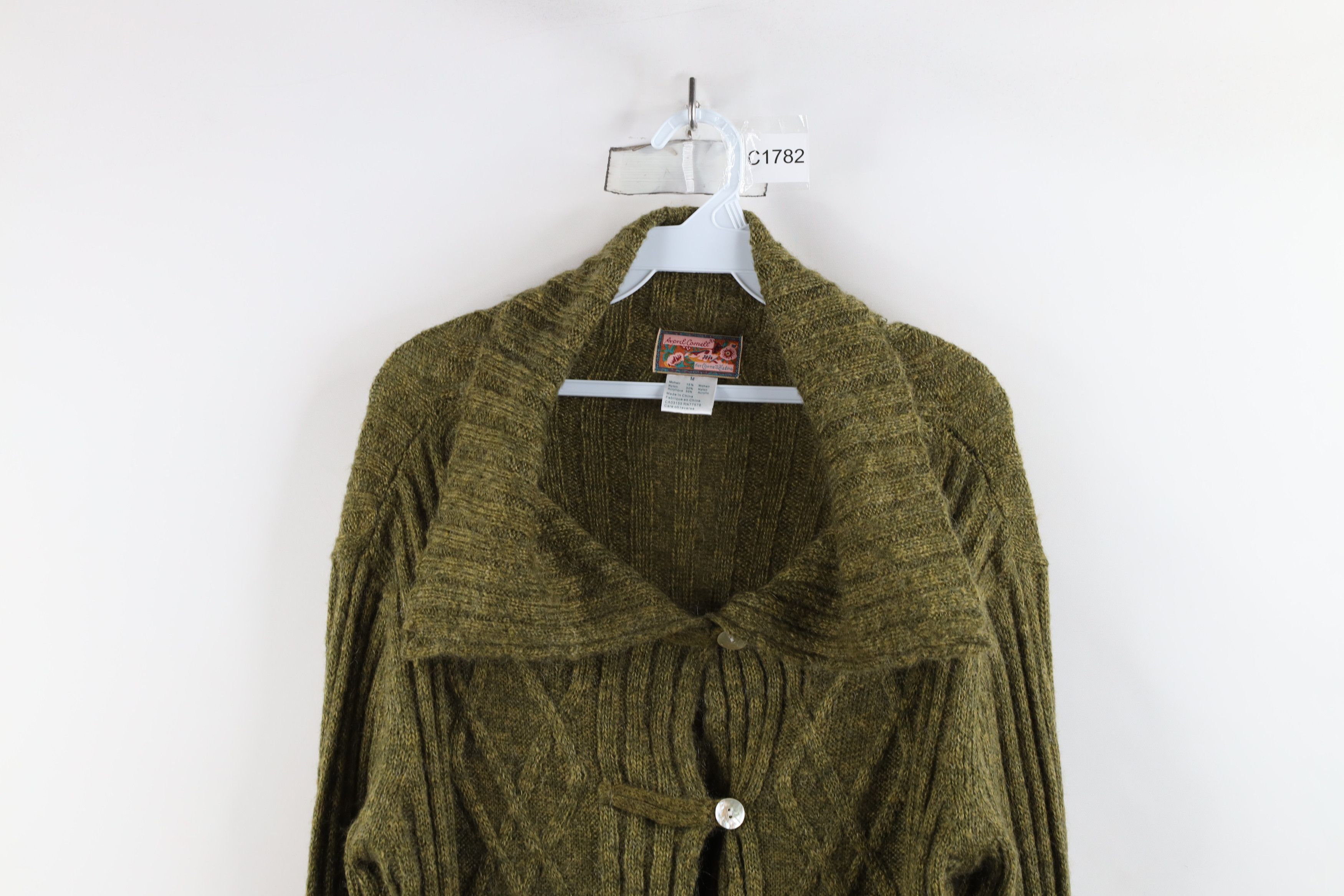 Vintage Vintage 90s Streetwear Fisherman Cable Knit Mohair Sweater Size M / US 6-8 / IT 42-44 - 2 Thumbnail