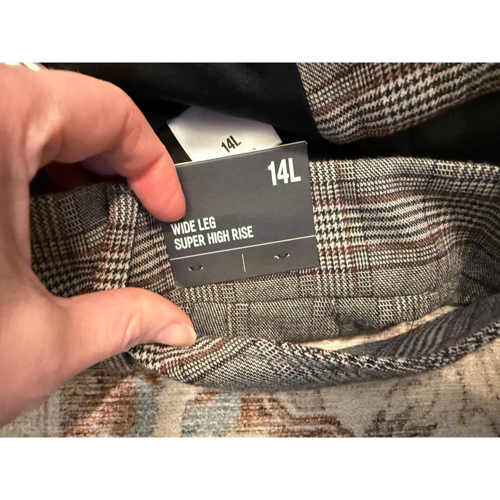 Express Express NWT Gray Wide Leg Super High Rise Pants Sz 14 L, $88 Size 36" / US 14 / IT 50 - 4 Thumbnail