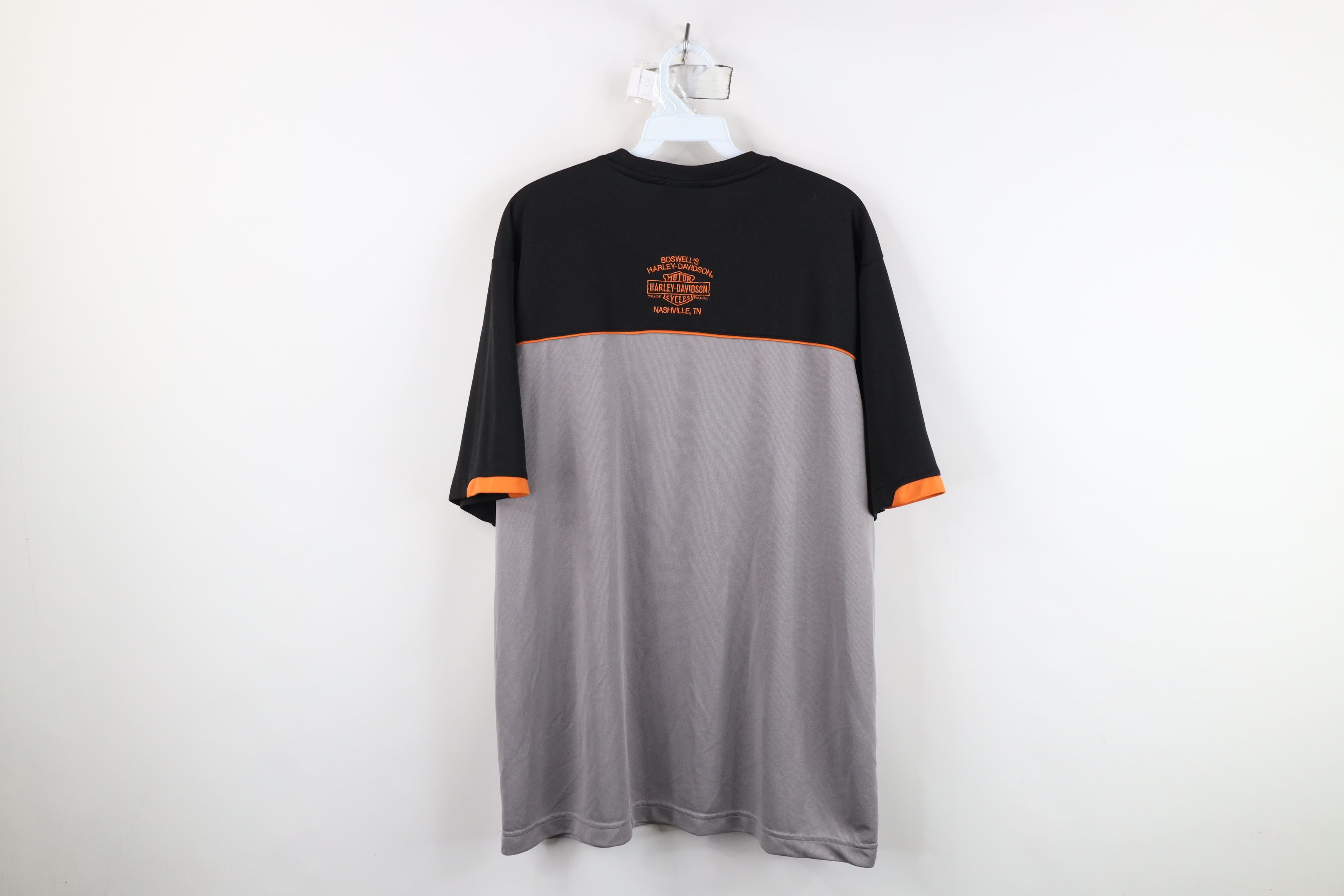 Harley Davidson Y2K Harley Davidson Color Block Knit Short Sleeve T-Shirt Size US XL / EU 56 / 4 - 12 Thumbnail