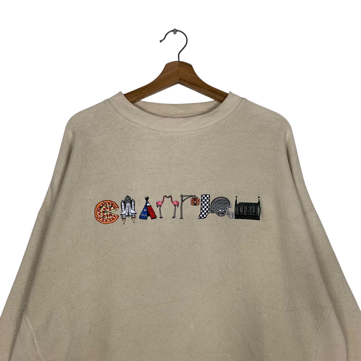 Champion CHAMPION Reverse Weave Embroidery Logo Sweatshirt #1444-C65 Size US M / EU 48-50 / 2 - 2 Thumbnail