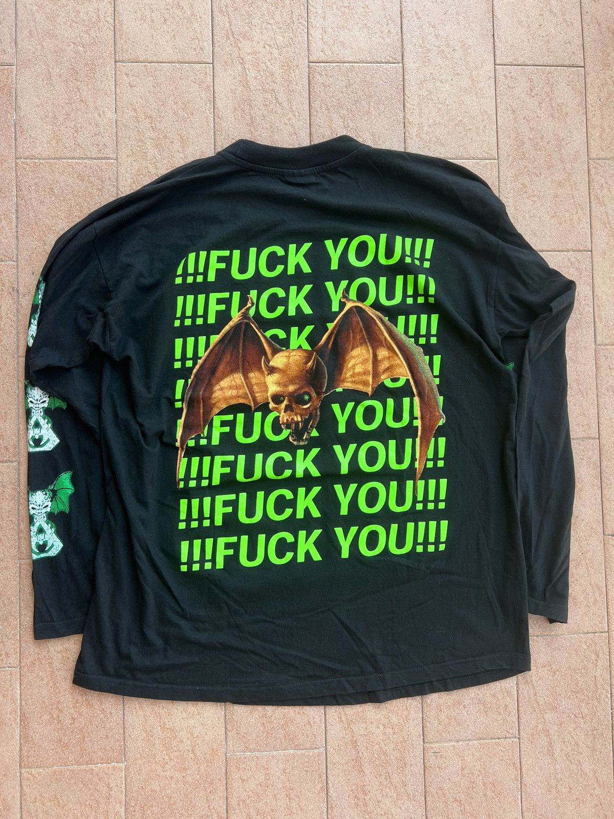 Band Tees × Vintage Vintage 90s Overkill Shirt Long Sleeve Thrash Metal Band Size US XL / EU 56 / 4 - 1 Thumbnail