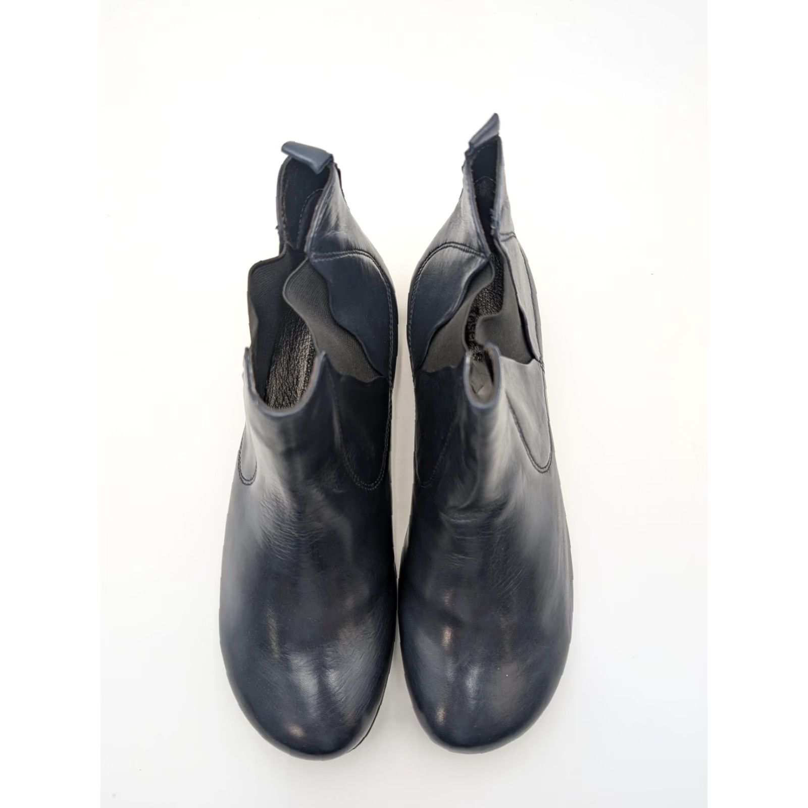 Vintage Josef Seibel Boots Womens 6.5 Blue Leather Chelsea Ankle Booties Comfort Casual Chelsea Boot Womens 6.5 Blue Leather Size US 7 / IT 37 - 5 Thumbnail