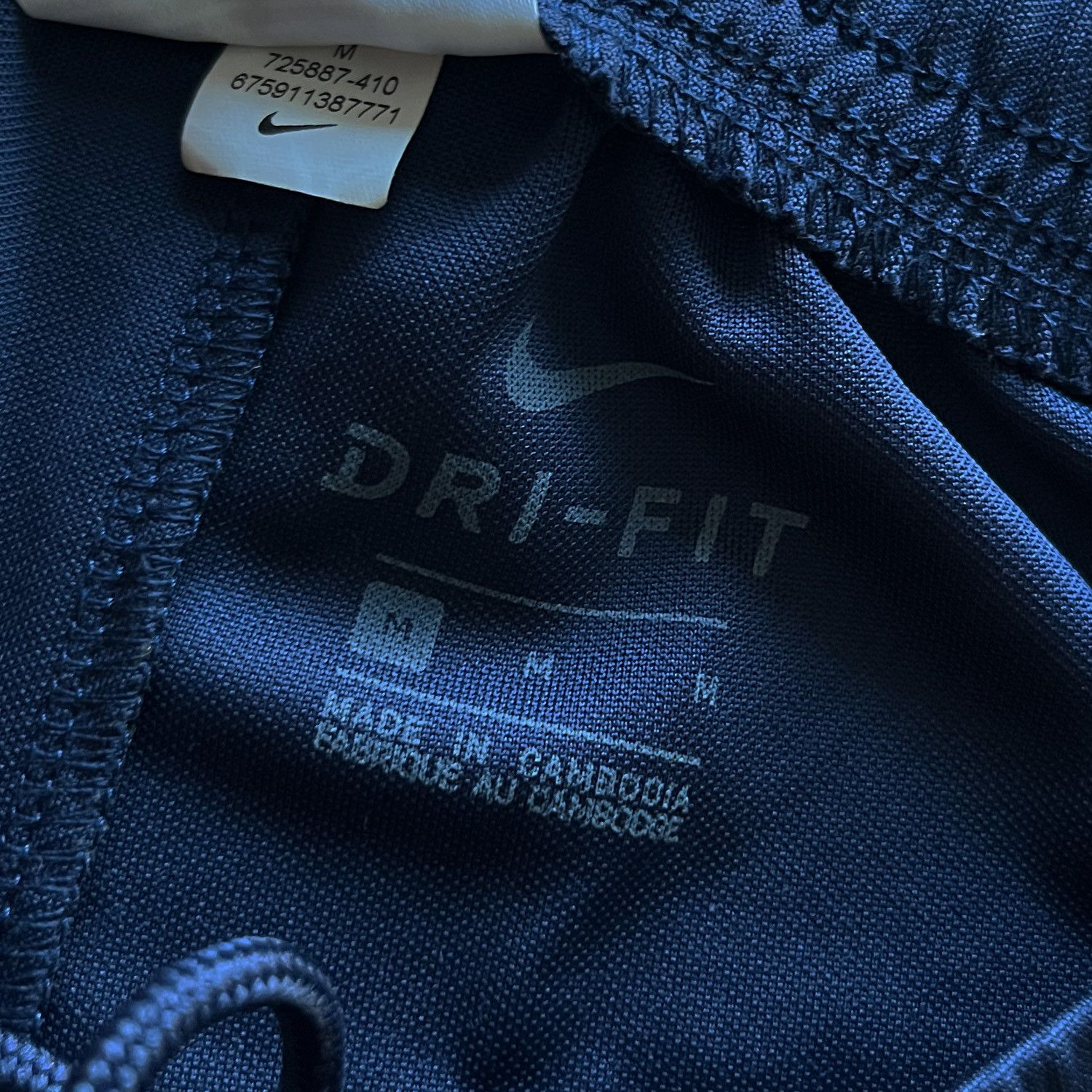 Nike DRI-FIT Swoosh Shorts/Trunks in Navy Size US 30 / EU 46 - 4 Thumbnail