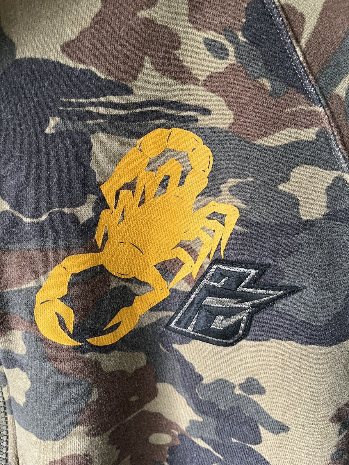 Japanese Brand Punk Drunker Camo Hoodie Size US M / EU 48-50 / 2 - 7 Thumbnail