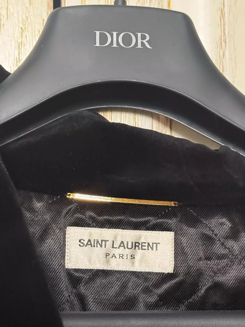 Saint Laurent Paris Saint Laurent Paris size os Rhinestone letter velour padde Size US M / EU 48-50 / 2 - 3 Thumbnail