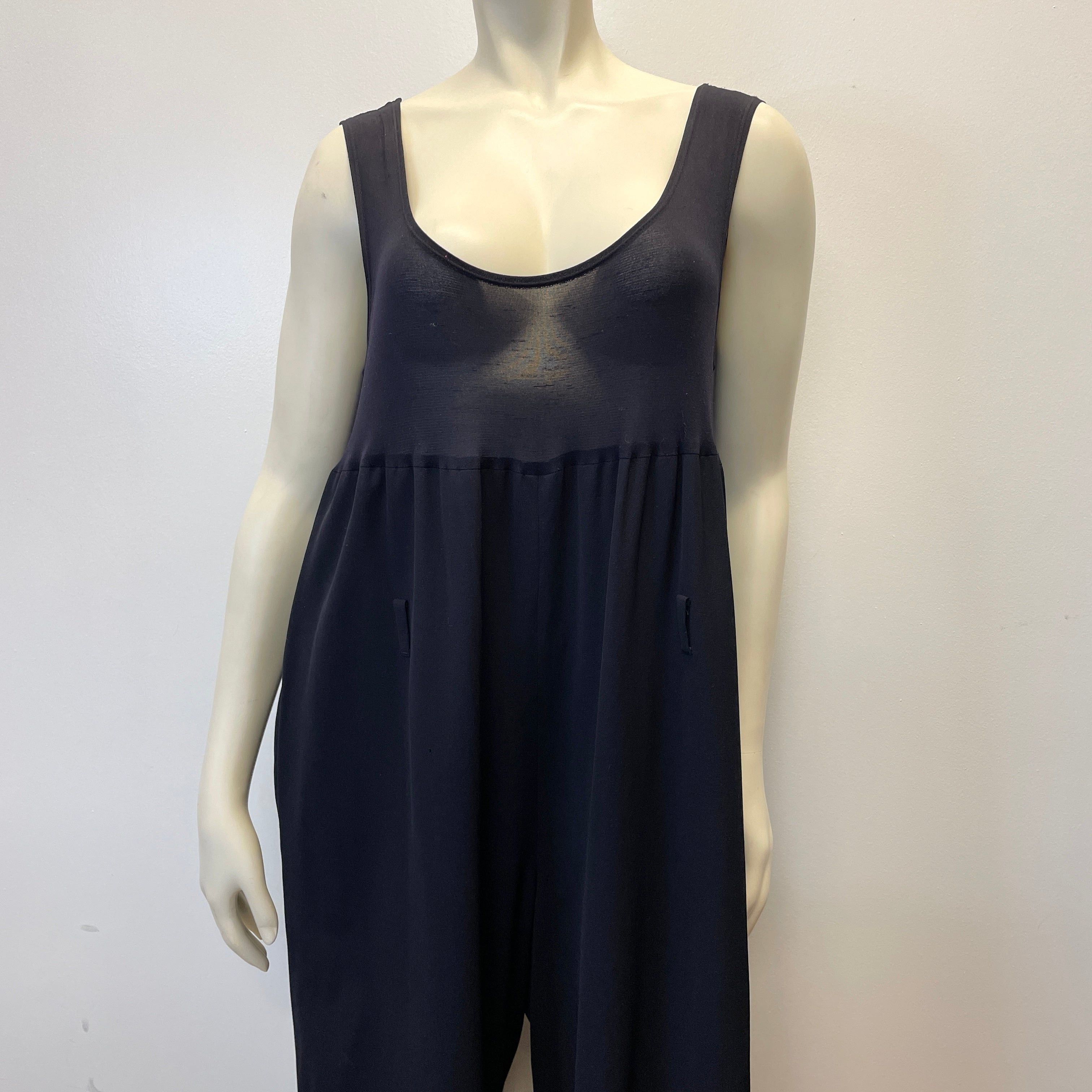 Yohji Yamamoto Yohji Yamamoto Navy Blue Vintage Designer Jumpsuit Size M Size 30" / US 8 / IT 44 - 2 Thumbnail
