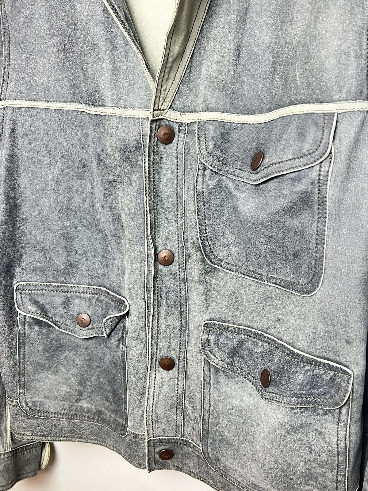 Giorgio Armani armani y2k reversible leather/suede jacket Size US L / EU 52-54 / 3 - 4 Thumbnail