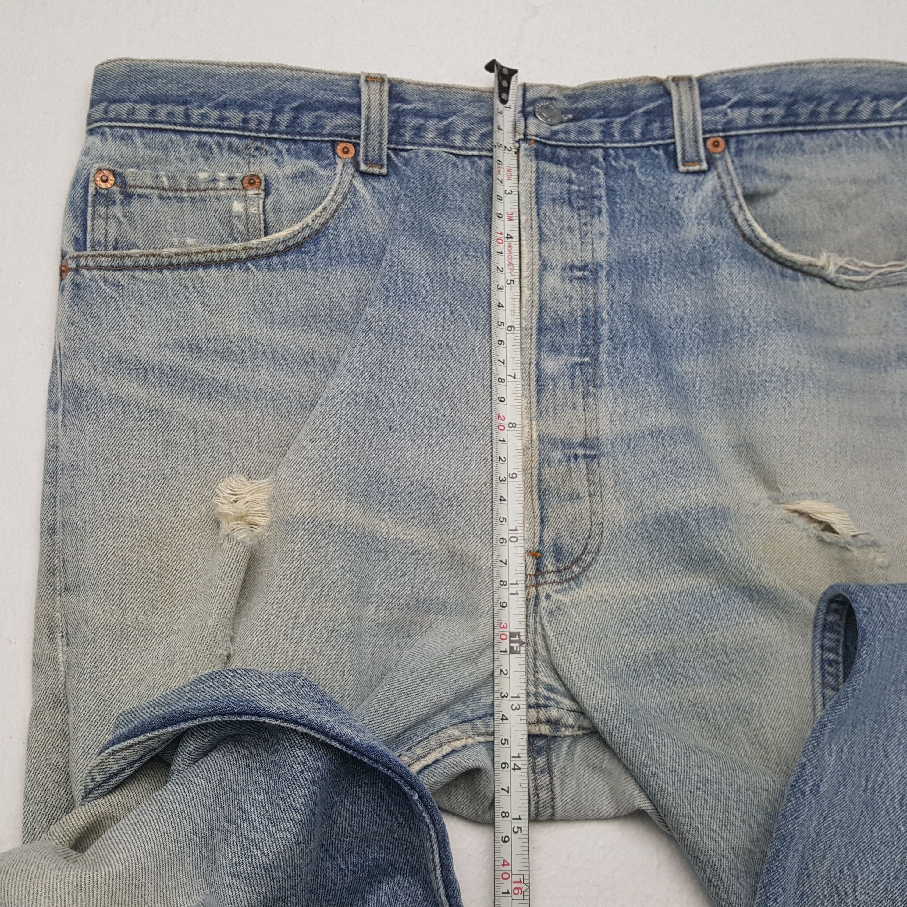 Levi's × Levi's Vintage Clothing Vintage LEVI'S 501 Kurt Cobain Distressed Style Jean Size US 36 / EU 52 - 8 Thumbnail