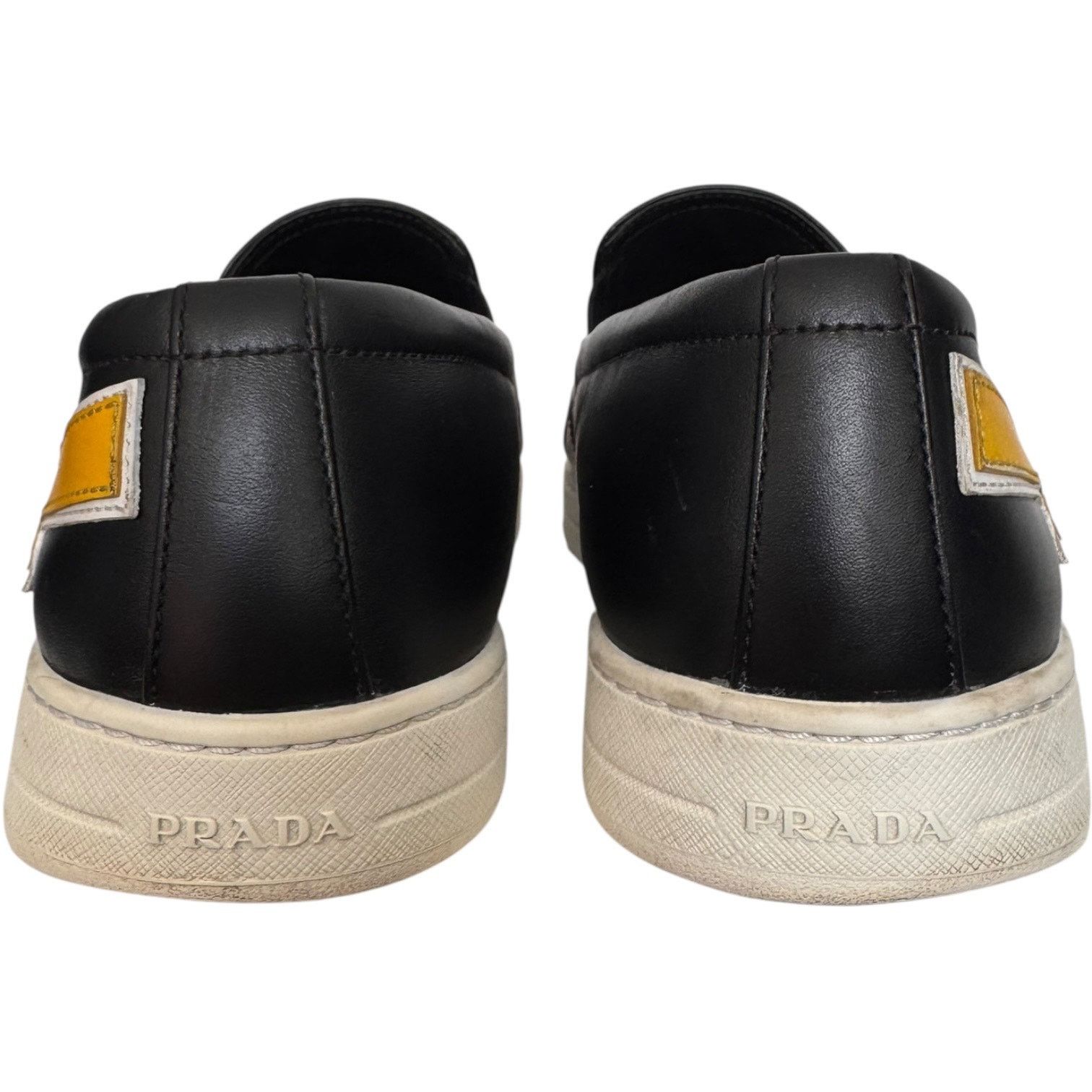 Prada Prada Linea Rossa Black Leather Slip-On Sneakers Italy 7.5 Size US 7.5 / EU 40-41 - 7 Thumbnail