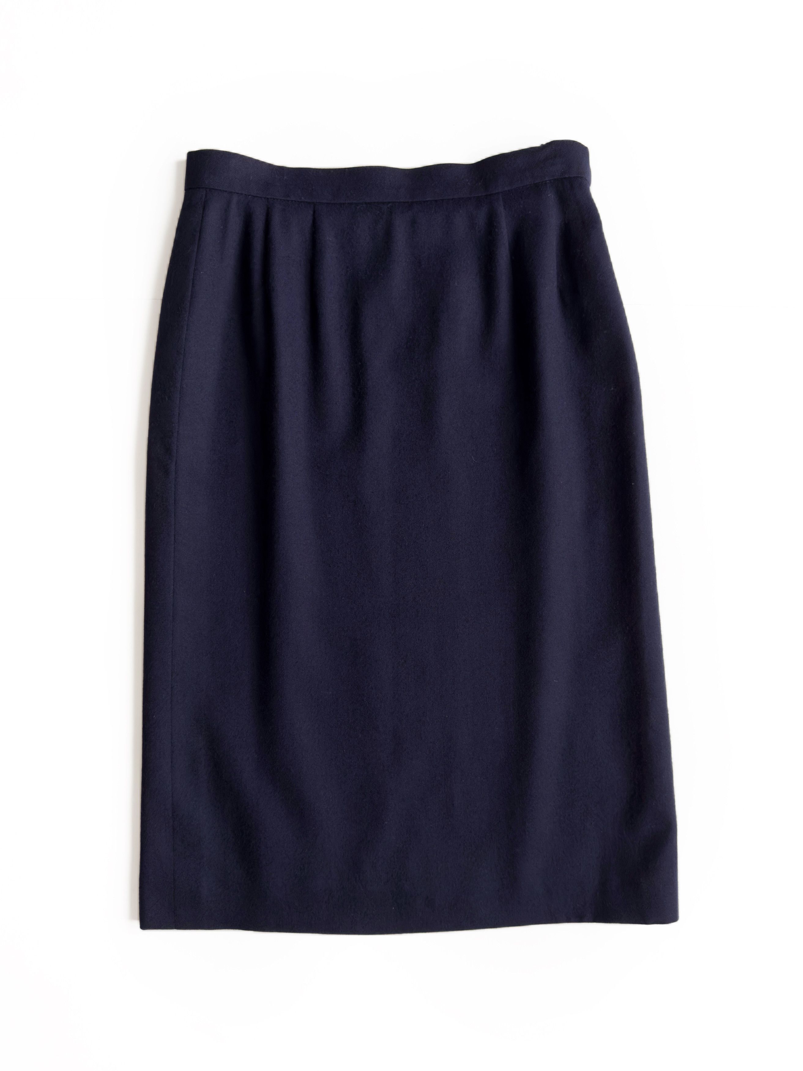 Women's Vintage Aquascutum Wool A-line Mid Skirt M-L