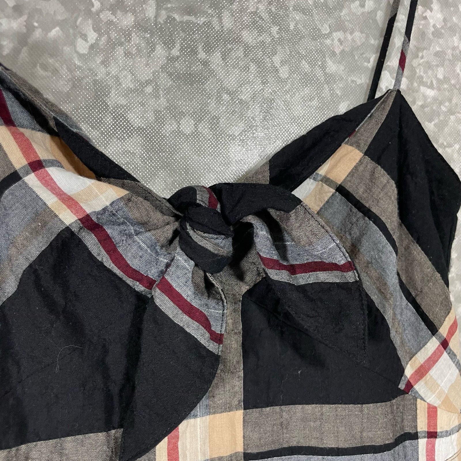 Club Monaco Club Monaco Abani Black Plaid Romper - Size 2 - Twee Preppy Size 26" / US 2 / IT 38 - 4 Thumbnail