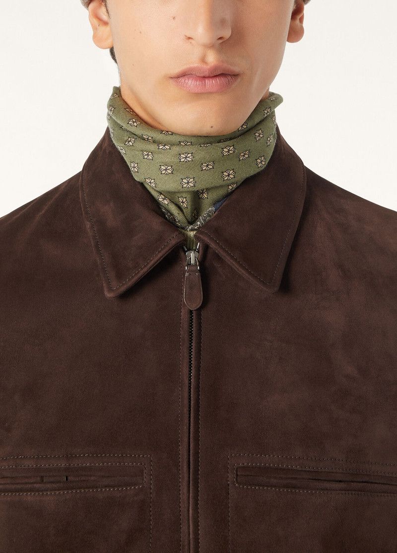 Loro Piana o1w1db10226 FAP2260 Kane Bomber Jacket in Brown Size US XL / EU 56 / 4 - 3 Thumbnail