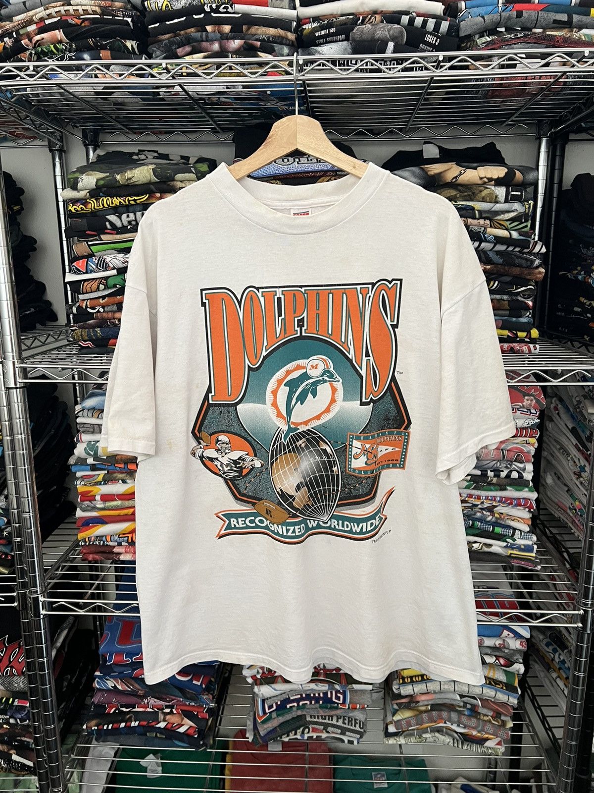 1993 NFL Miami Dolphins Super Bowl Tee Single Stitch 90s