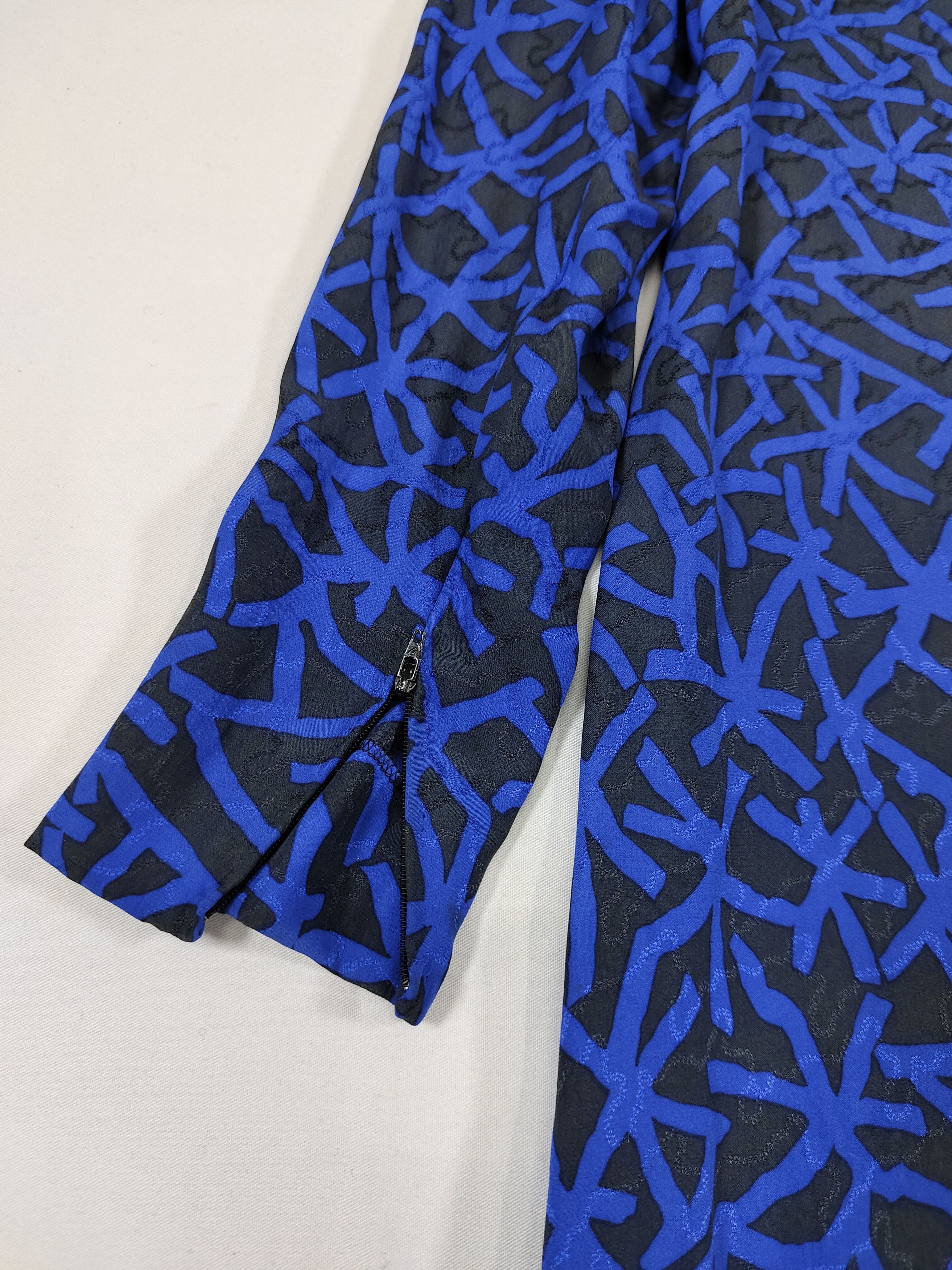 Christian Dior Monsieur 80s Christian Dior- Abstract Art Graphic Archive Rayon Dress Size M / US 6-8 / IT 42-44 - 6 Thumbnail