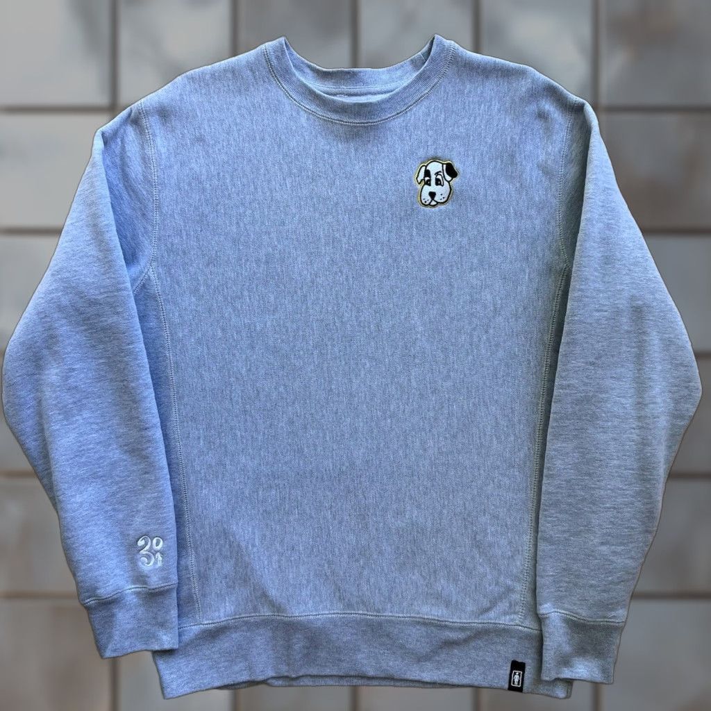 Girl Skateboards Girl Skateboards Pup Sweatshirt M Gray Crew Neck Long Sleeve Pullover Logo 90s Punk Skater Shirt Mens Regular Fit Size US M / EU 48-50 / 2 - 1 Thumbnail