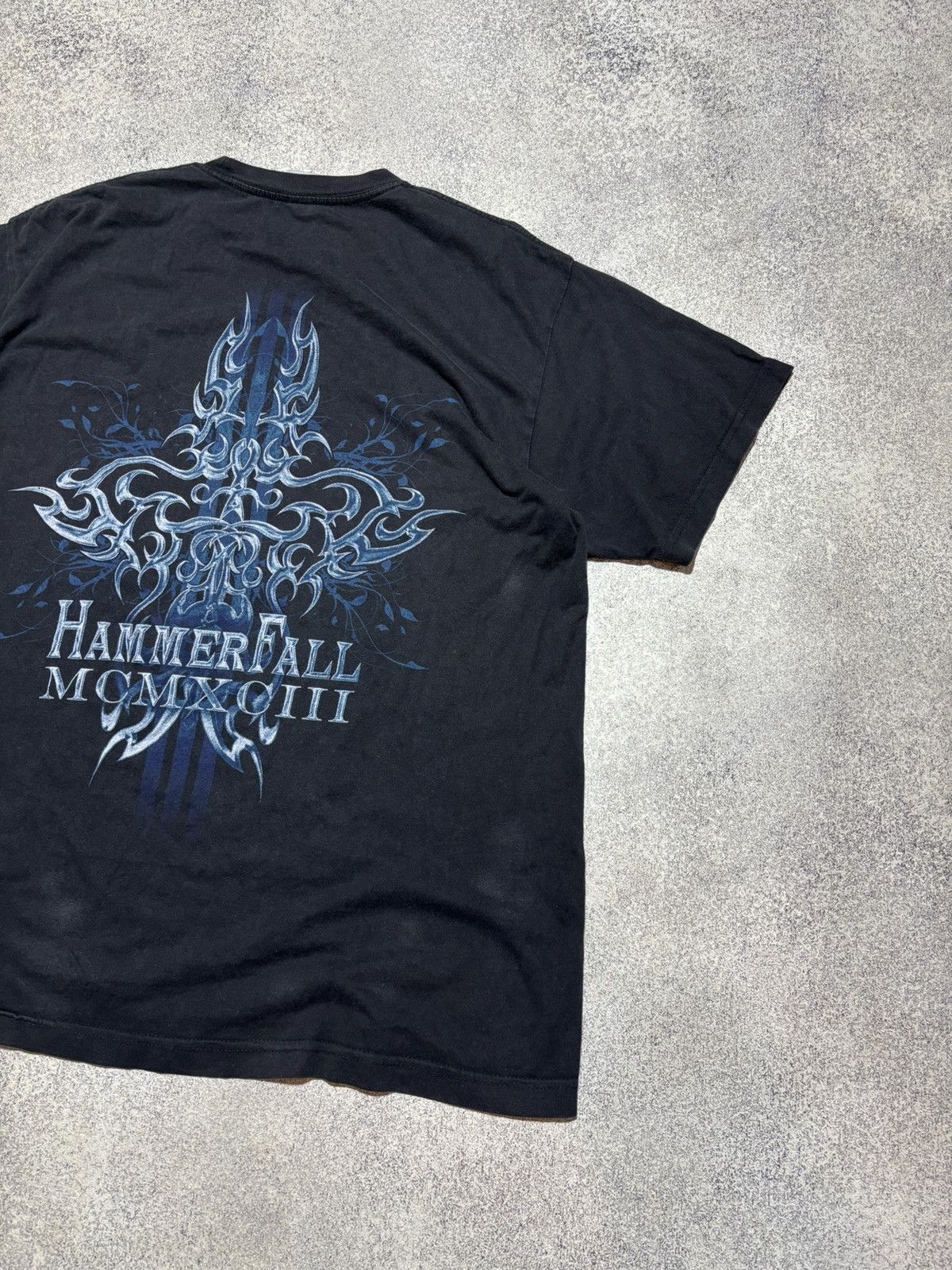 Band Tees × Vintage HAMMERFALL HAMMER HIGH UNTIL I DIE Official SHIRT XL Gildan Size US L / EU 52-54 / 3 - 7 Thumbnail