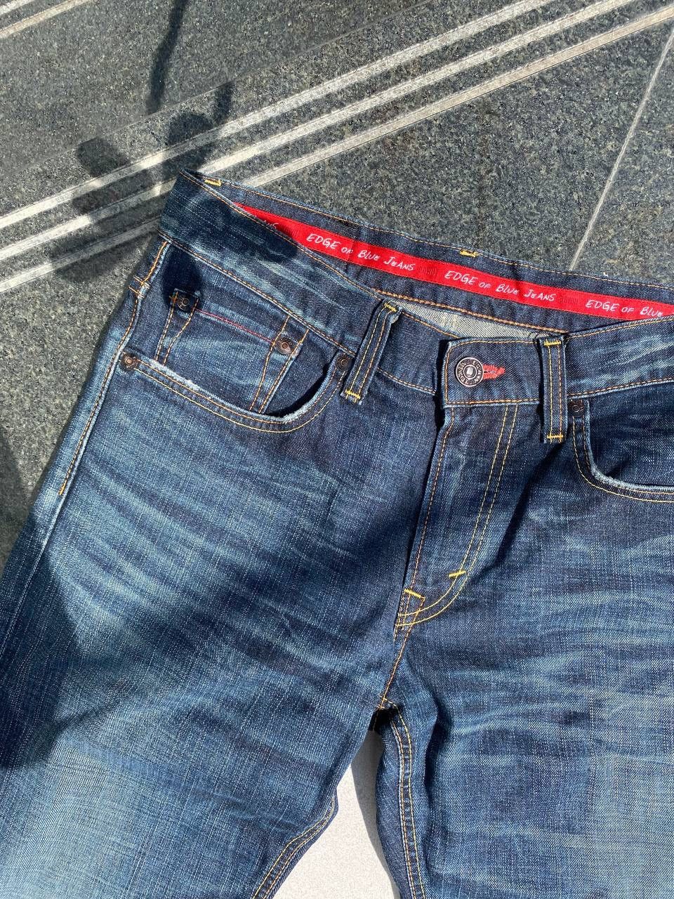 Edwin × Vintage 90’s EDWIN RARE POCKET LOGO JAPANESE BRAND 503 ROUTE DENIM Size US 32 / EU 48 - 3 Thumbnail