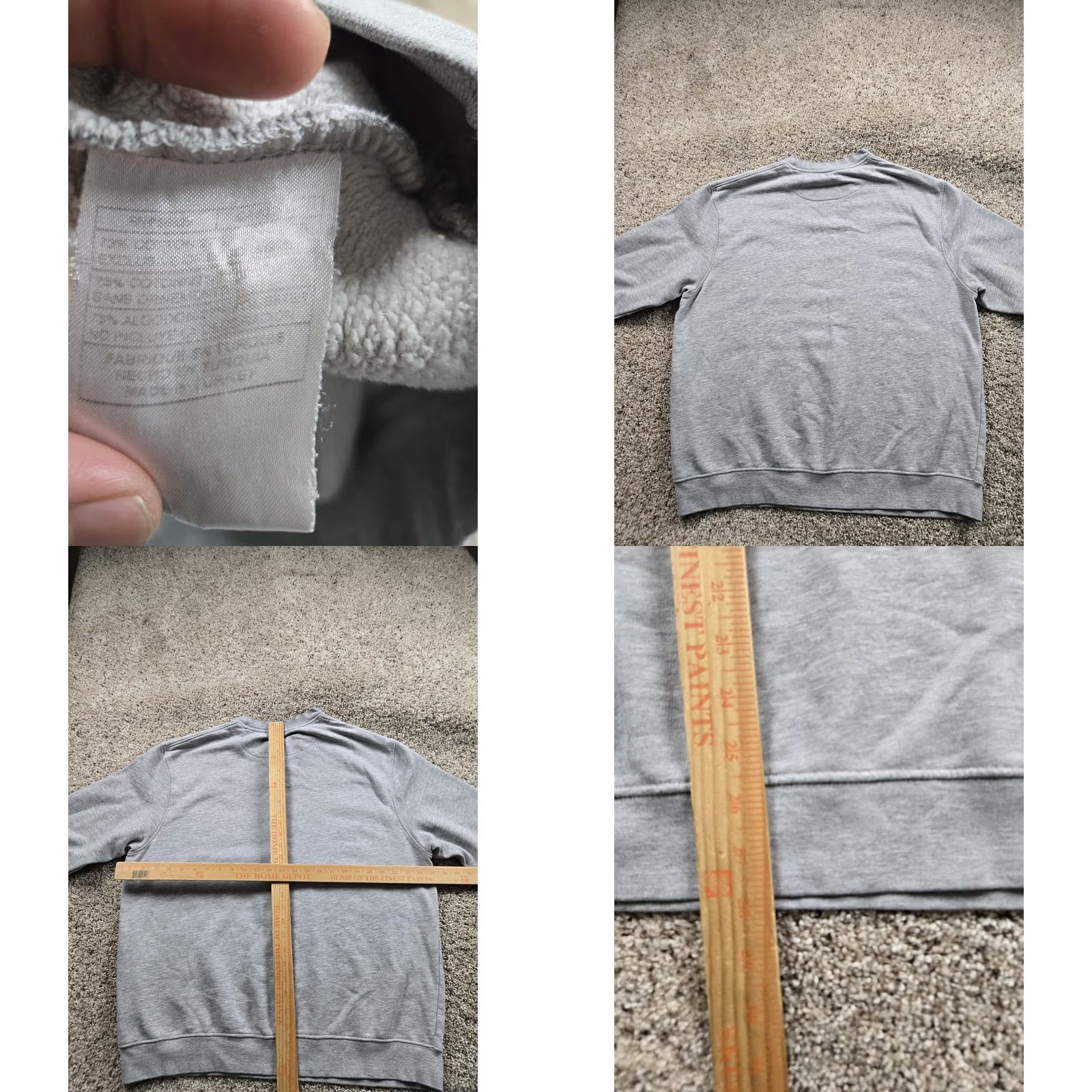 Nike VINTAGE Nike Sweatshirt Mens XL Gray Crewneck Fleece Pullover Mini Swoosh Y2K Size US XL / EU 56 / 4 - 8 Thumbnail