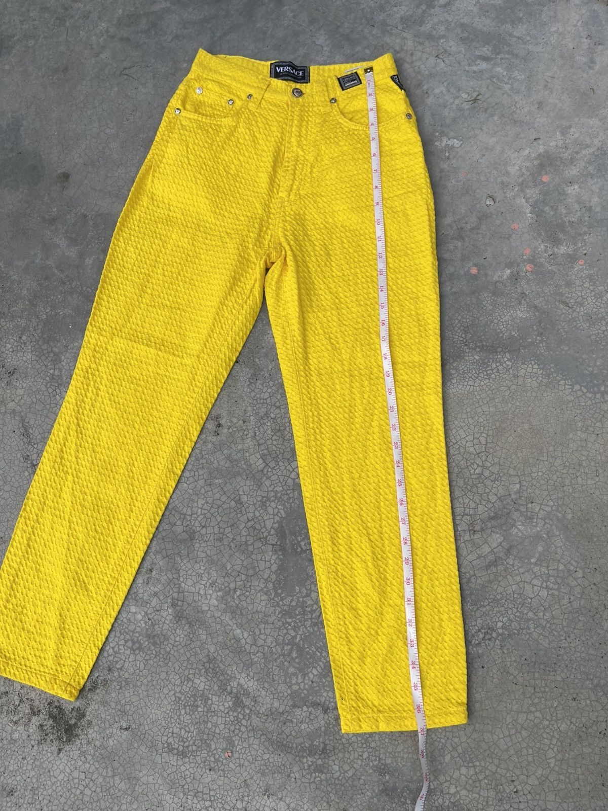 Versace Versace Pants Sunflower W24 L37 Made in Italy Mustard Fringe Size 24" / US 00 / IT 34 - 13 Thumbnail