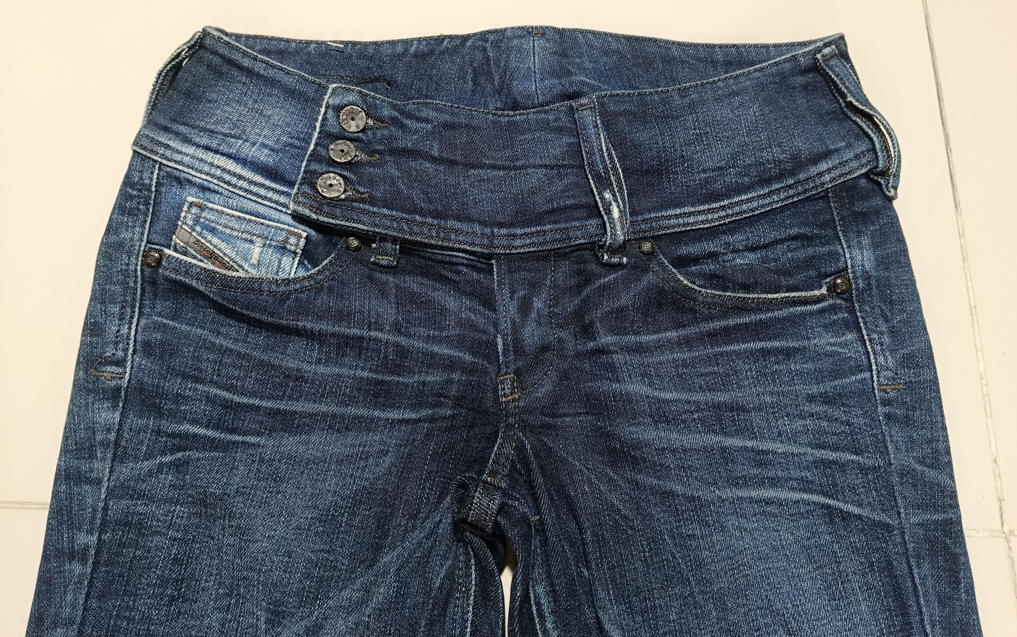 If Six Was Nine × Le Grande Bleu (L.G.B.) Vintage Flare Diesel Denim Jeans Size US 28 / EU 44 - 6 Thumbnail