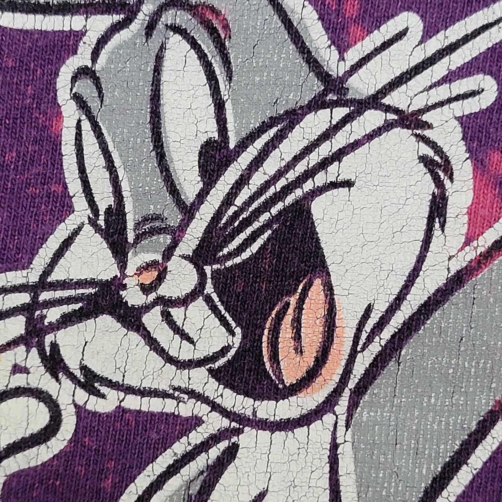 Vintage VTG Bugs-Bunny Baseball Shirt Womens L (Fits XL/2XL) Baggy Size XXL / US 16-18 / IT 52-54 - 4 Thumbnail