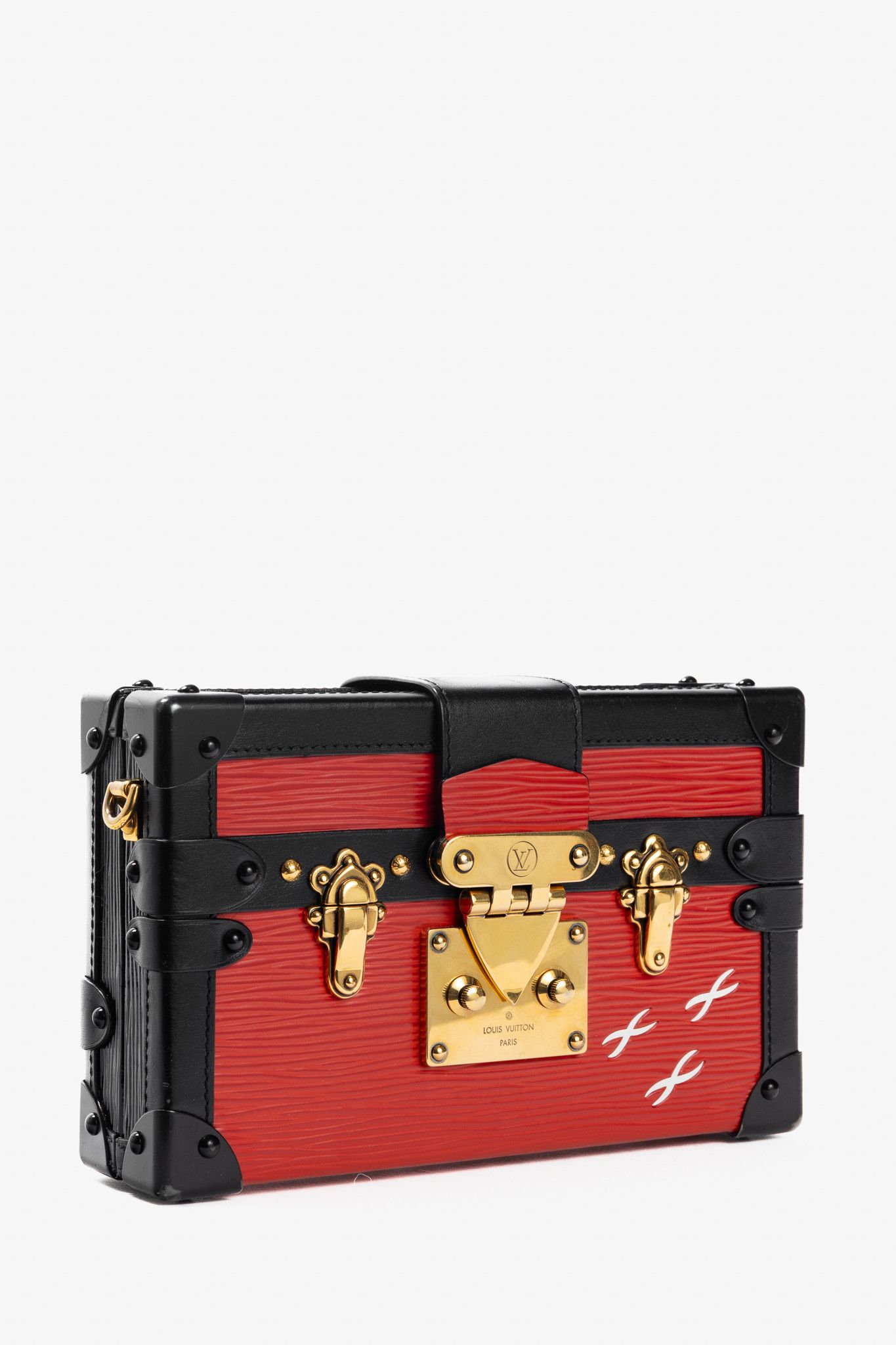 Louis Vuitton Louis Vuitton Petite Malle Rouge Epi Leather Trunk Crossbody Size ONE SIZE - 2 Thumbnail