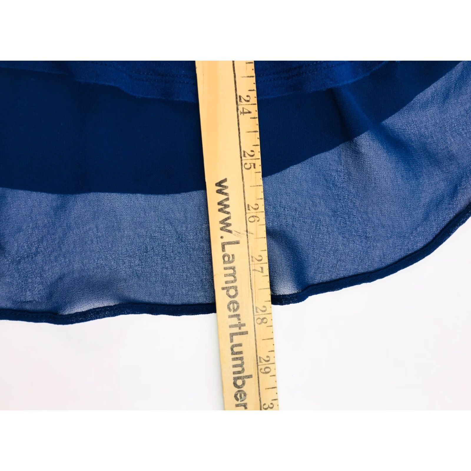 Express Express T-Shirt Navy Blue Long Sleeve High-Low Hem Stretch Womens Small XS? Size S / US 4 / IT 40 - 4 Thumbnail