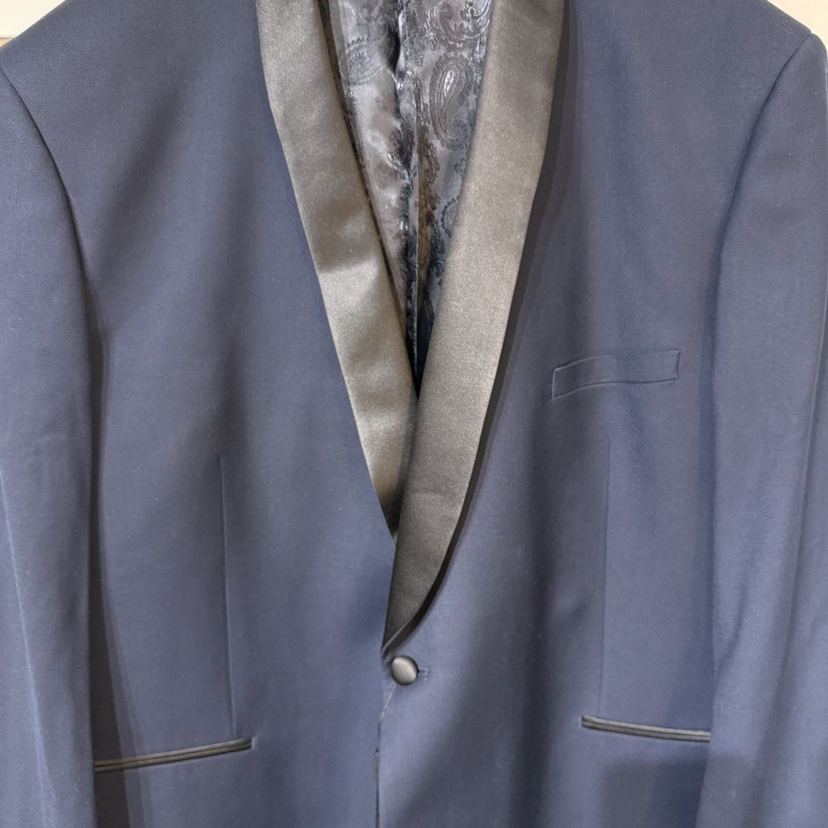 Other Cardi Super 150’s Navy Dinner Jacket Shawl Lapel | 54L | NWT Size 54L - 3 Thumbnail
