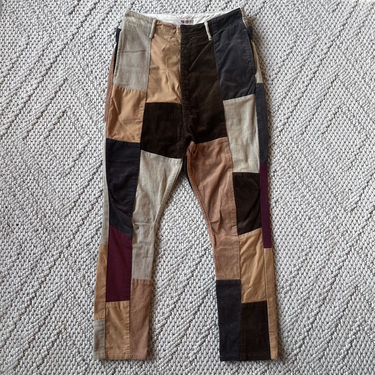 Kapital Kapital patchwork century denim monkey cisco pants Size US 29 - 1 Thumbnail