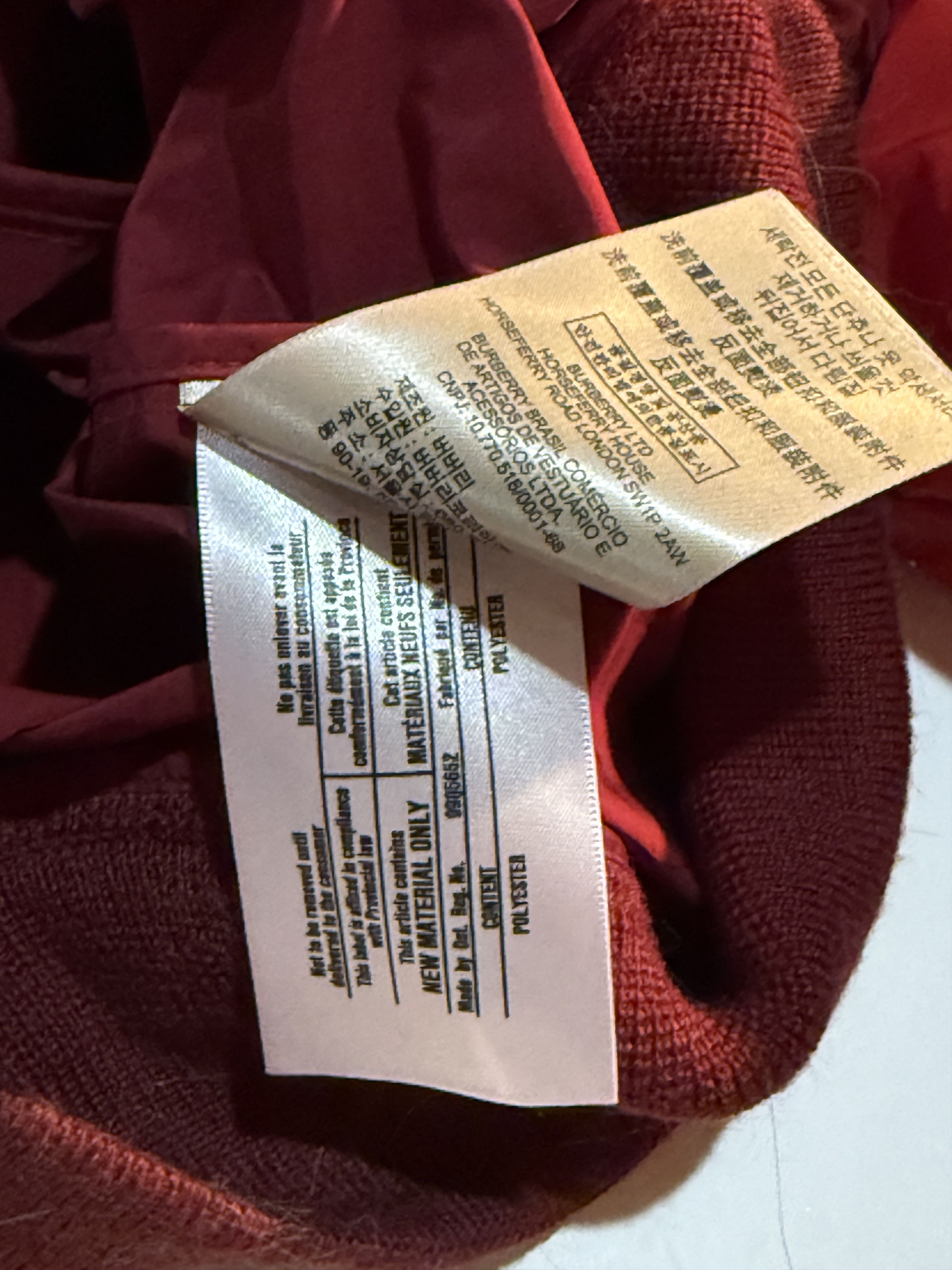 Burberry Burberry Two Tone Red Bordeaux Bomber Jacket Size US L / EU 52-54 / 3 - 8 Thumbnail