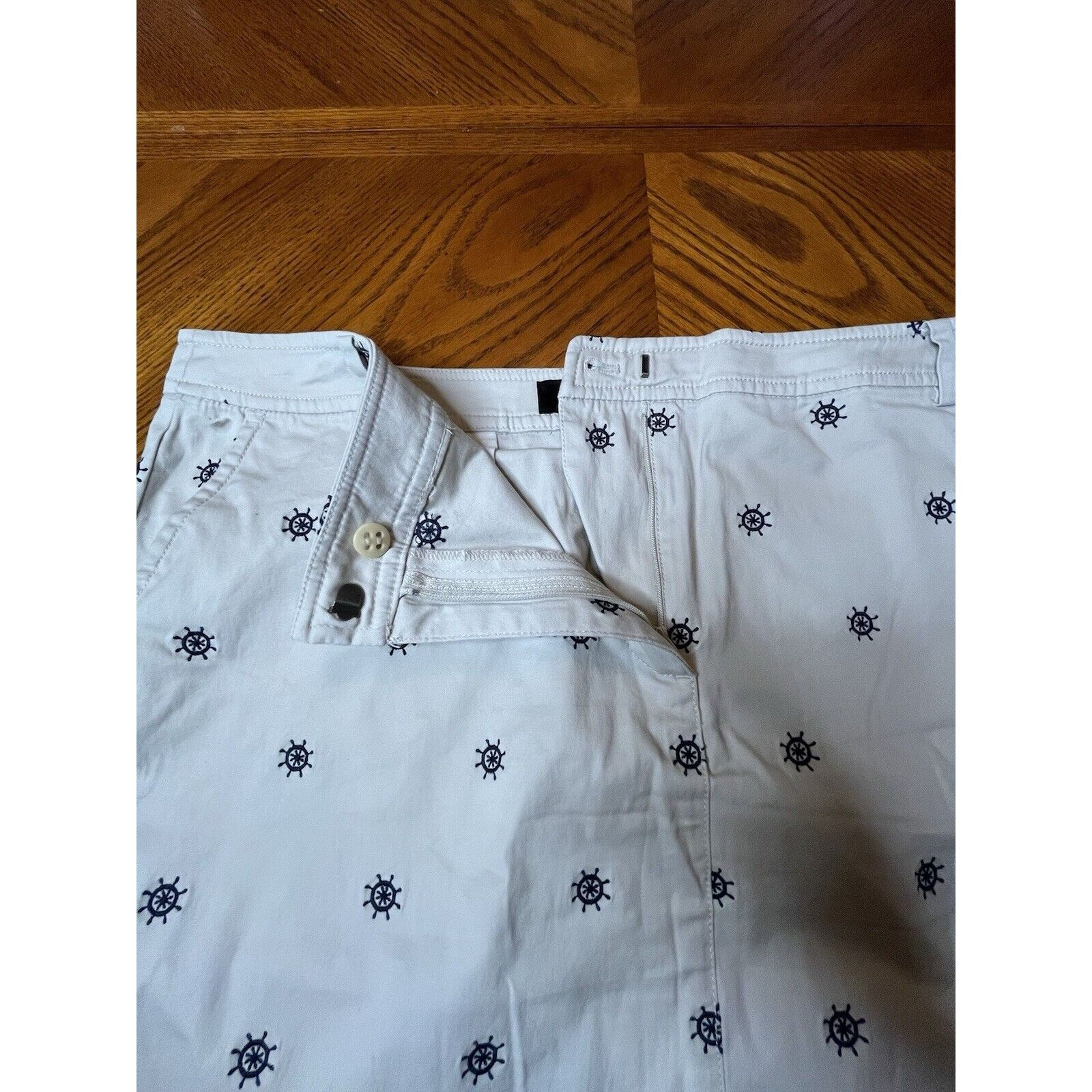 Talbots talbots skirt size 14 white ship wheel anchor nautical emroi Size 36" / US 14 / IT 50 - 2 Thumbnail
