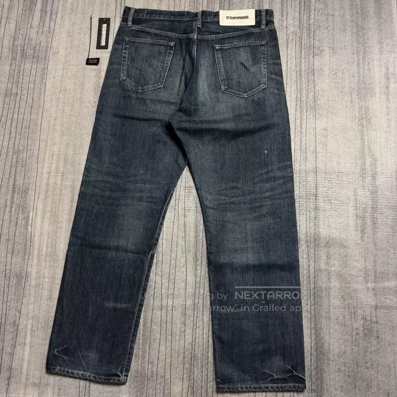 Neighborhood Neighborhood size XL 23AW DP-BASIC Basic Washed Denim Jean Size US 27 - 2 Thumbnail