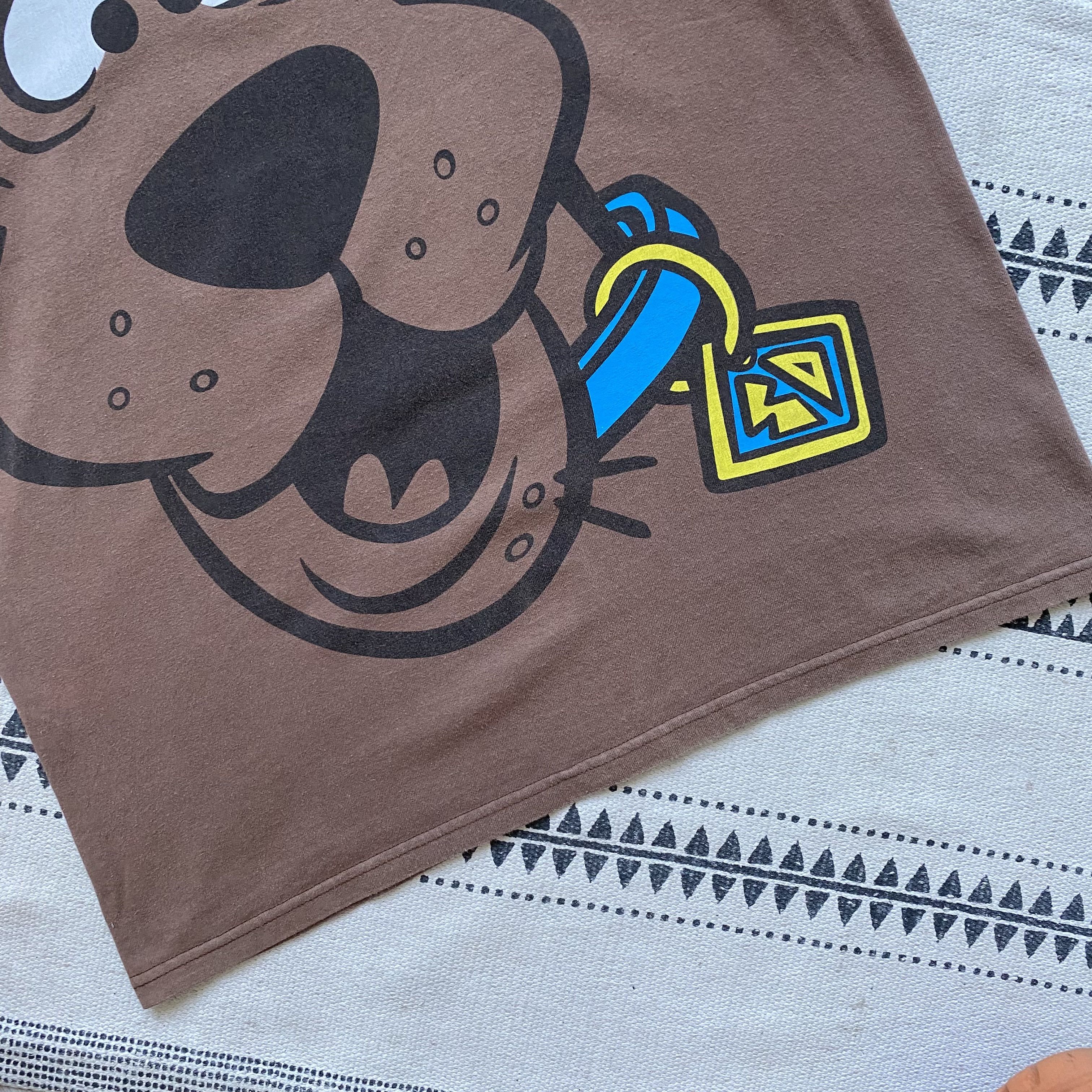 Cartoon Network Vintage Faded Scooby Doo tee overprint Movie TV shov Size US M / EU 48-50 / 2 - 3 Thumbnail