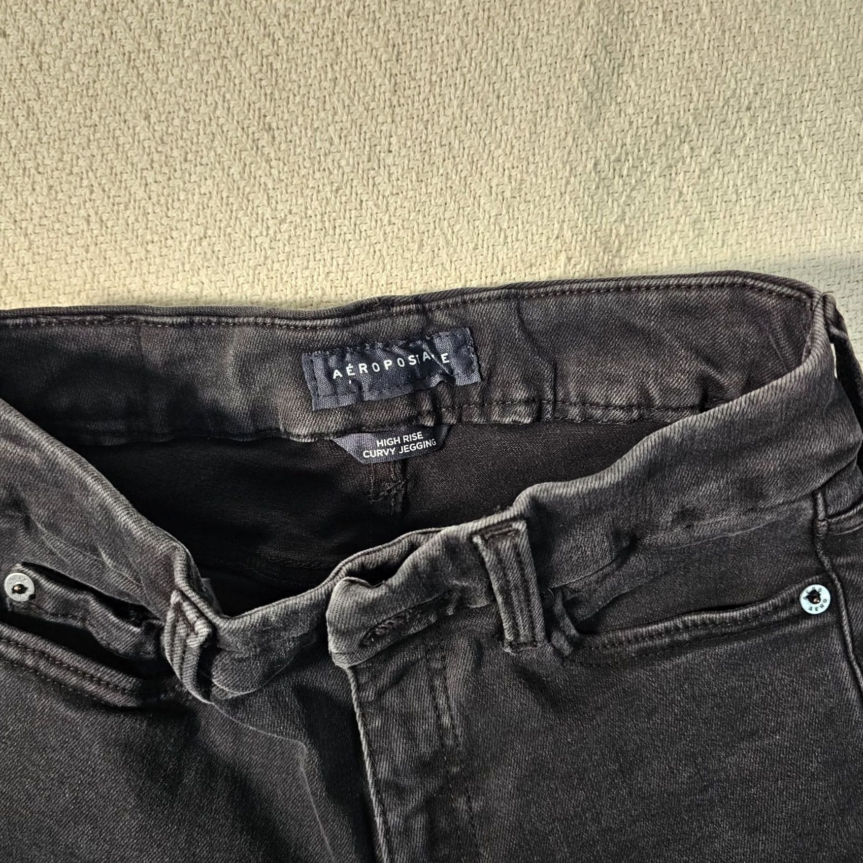 Vintage Aéropostale High Rise Curvy Jegging Jean Women's Size 2 Black 5-Pocket Stretch Size 26" / US 2 / IT 38 - 3 Thumbnail