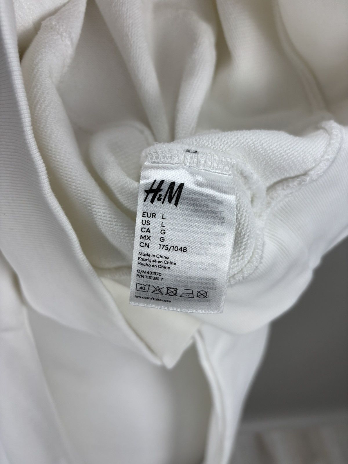 H&M × Mugler Womens hoodie Mugler H&M Size L Color White Size L / US 10 / IT 46 - 13 Thumbnail