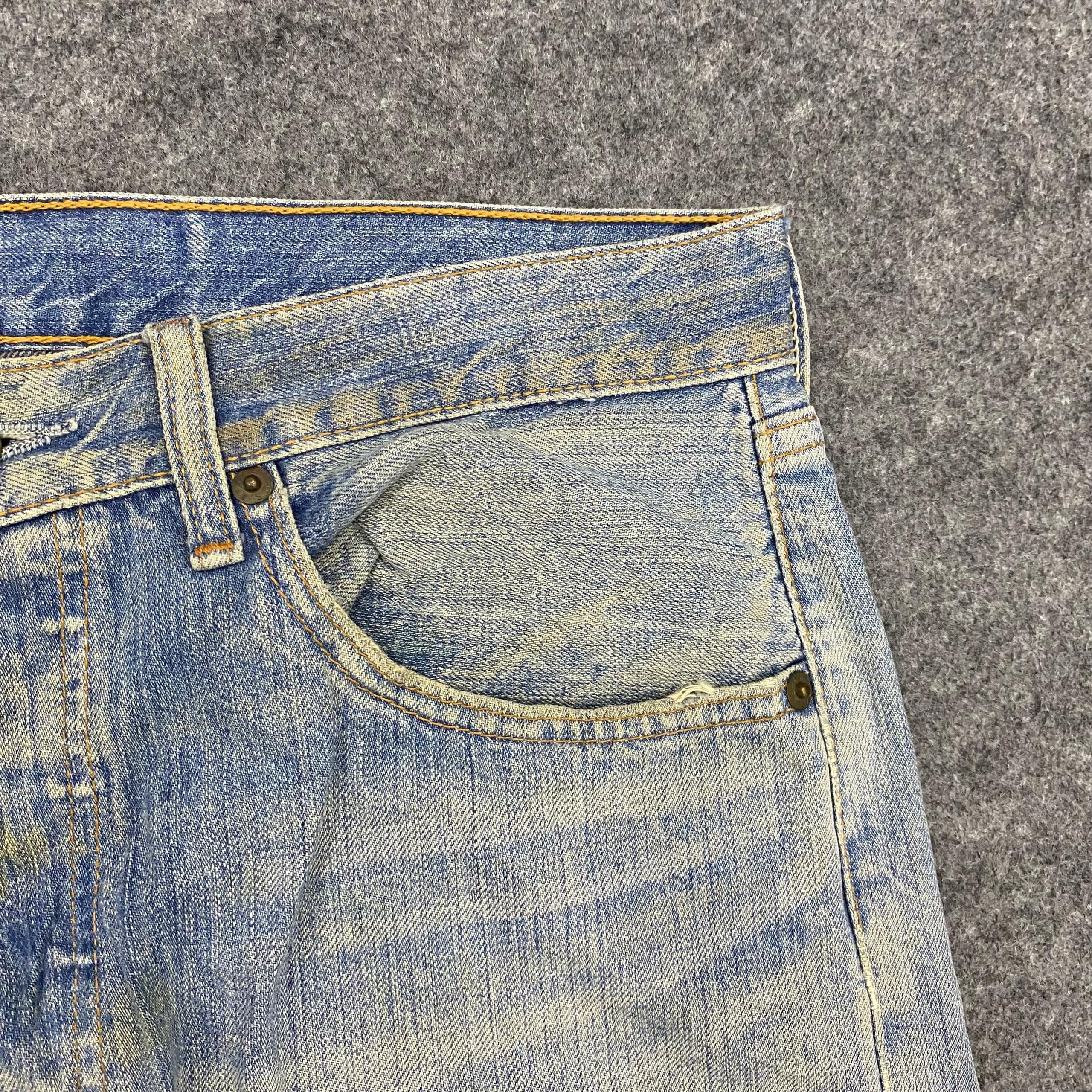 Levi's Vintage Levis 501 Distressed denim Kurt Cobain Style Size US 33 - 9 Thumbnail