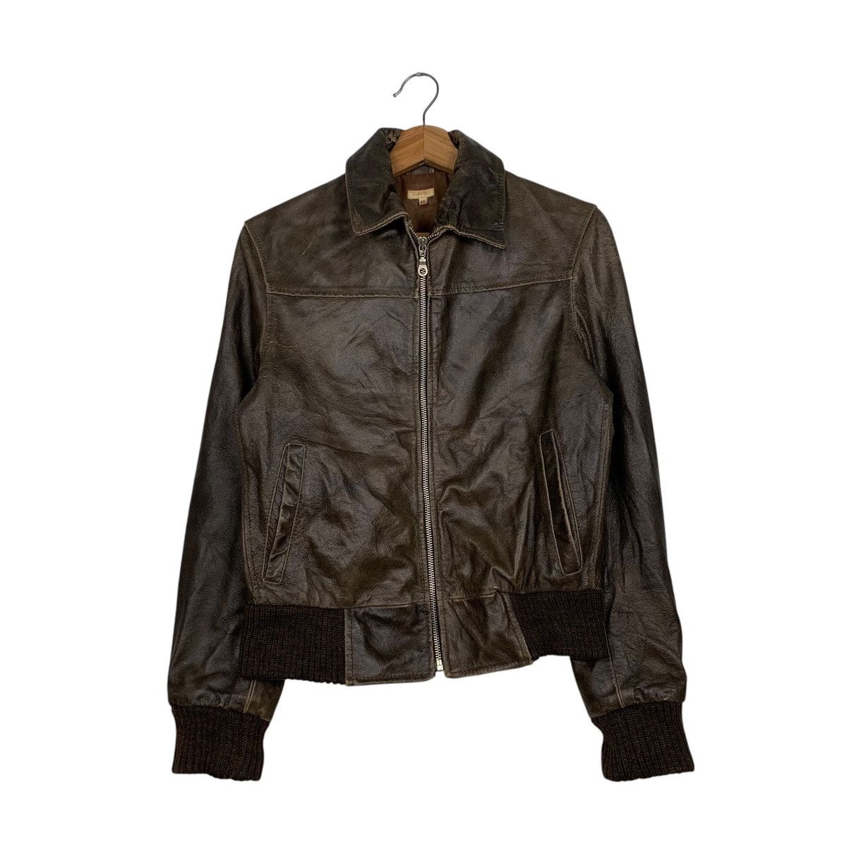 Japanese Brand Japanese Brand A Via Bus Motorcycle Riding Leather Jacket Size S / US 4 / IT 40 - 1 Thumbnail