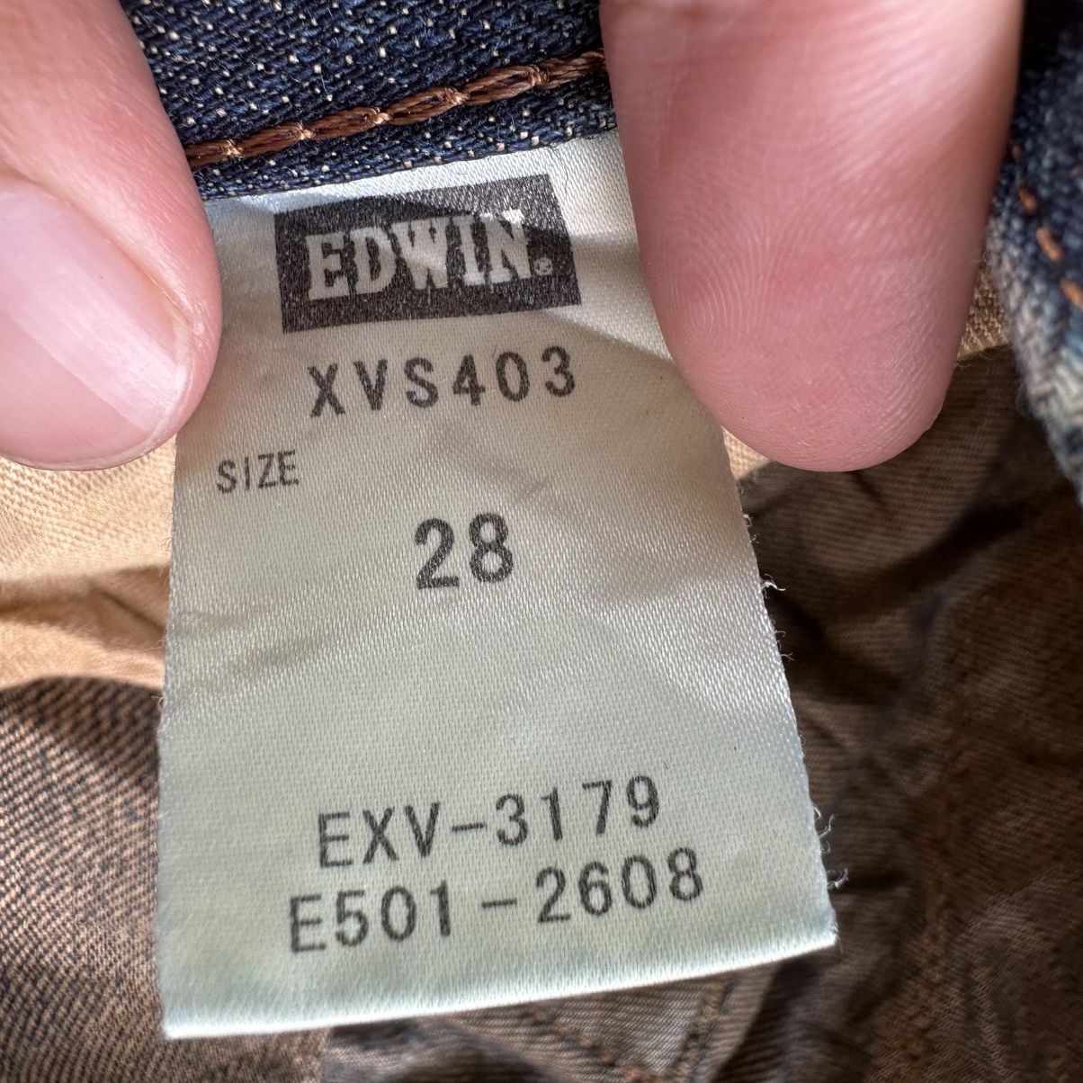 Japanese Brand Vintage Rusty Edwin Distressed Faded Denim Jean Pant W30 Size US 30 / EU 46 - 6 Thumbnail
