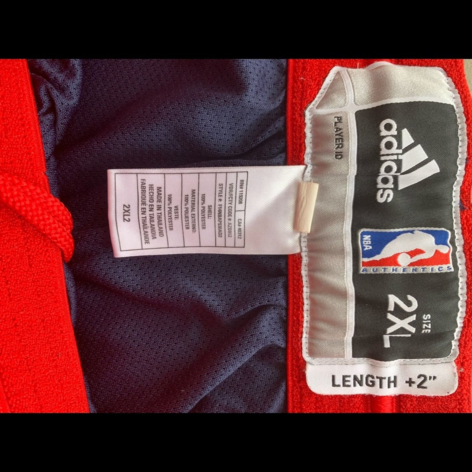 Adidas ADIDAS DETROIT PISTONS GAME WORN XXL SHORTS LIKE NEW Size US 38 / EU 54 - 4 Thumbnail