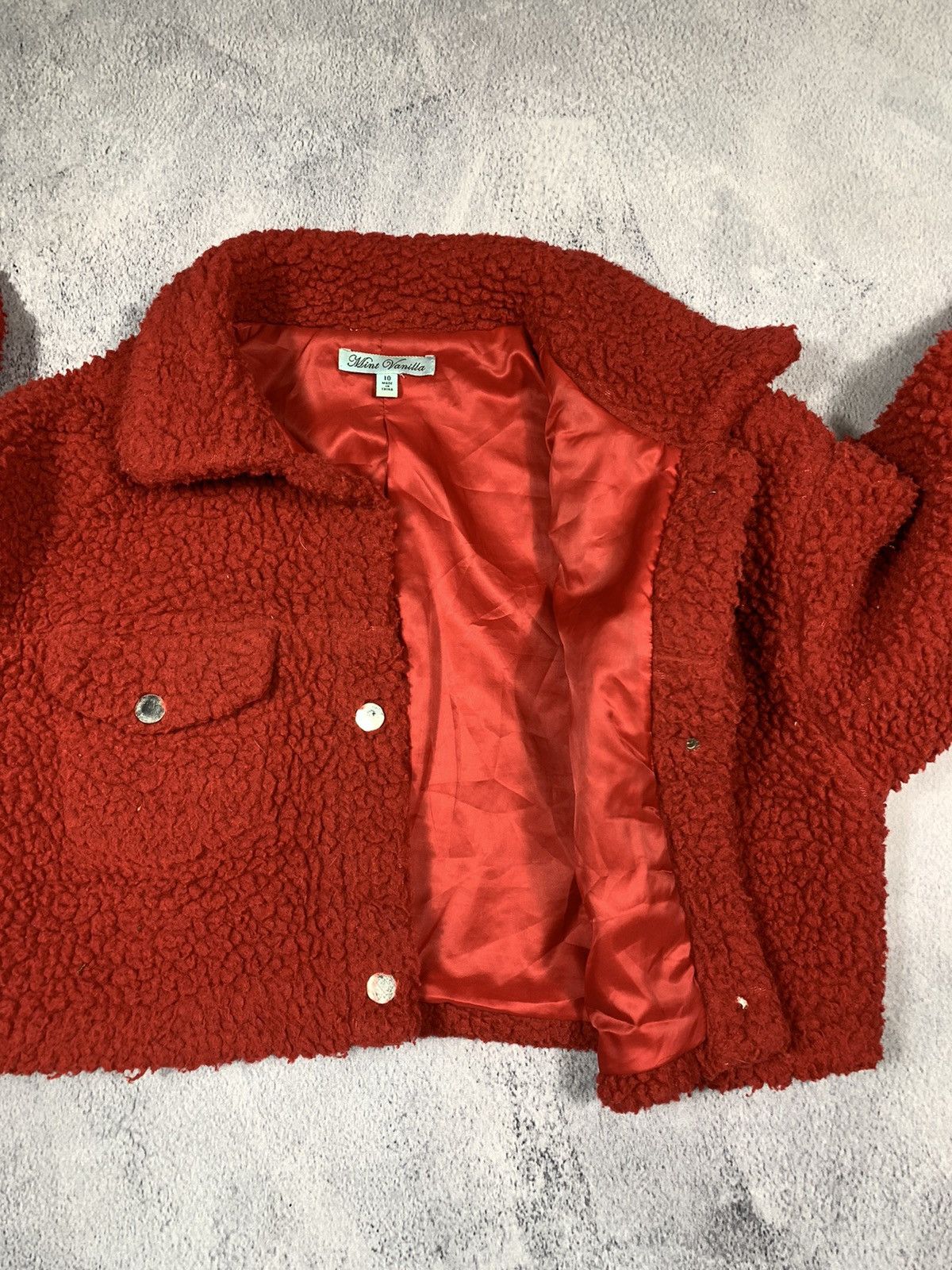 Japanese Brand × Vintage Vintage Y2K deep pile Teddy cropped jacket Japanese Size M / US 6-8 / IT 42-44 - 4 Thumbnail