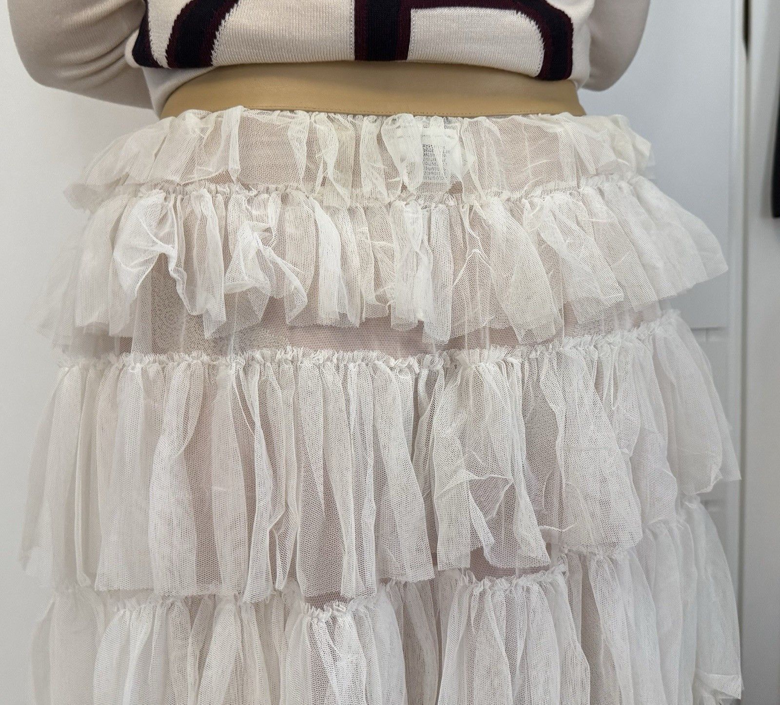 Dolce & Gabbana DDP Vintage DG Dolce&Gabbana Womens Mesh Skirt Rare size 44 Size 30" / US 8 / IT 44 - 6 Thumbnail