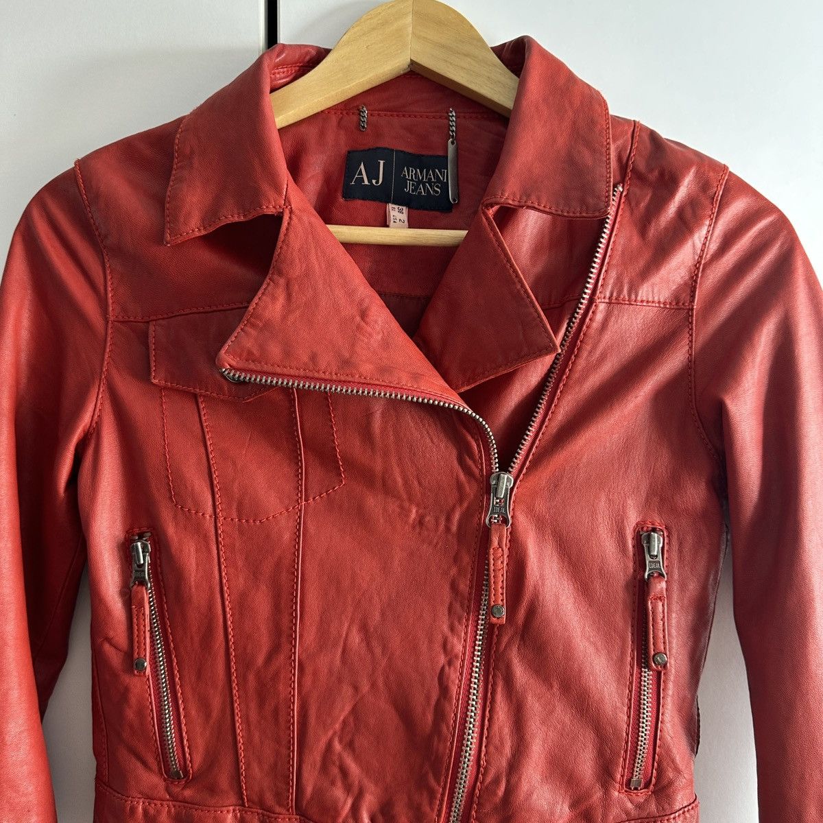 Emporio Armani leather jacket Armani Jeans Size XS / US 0-2 / IT 36-38 - 8 Thumbnail