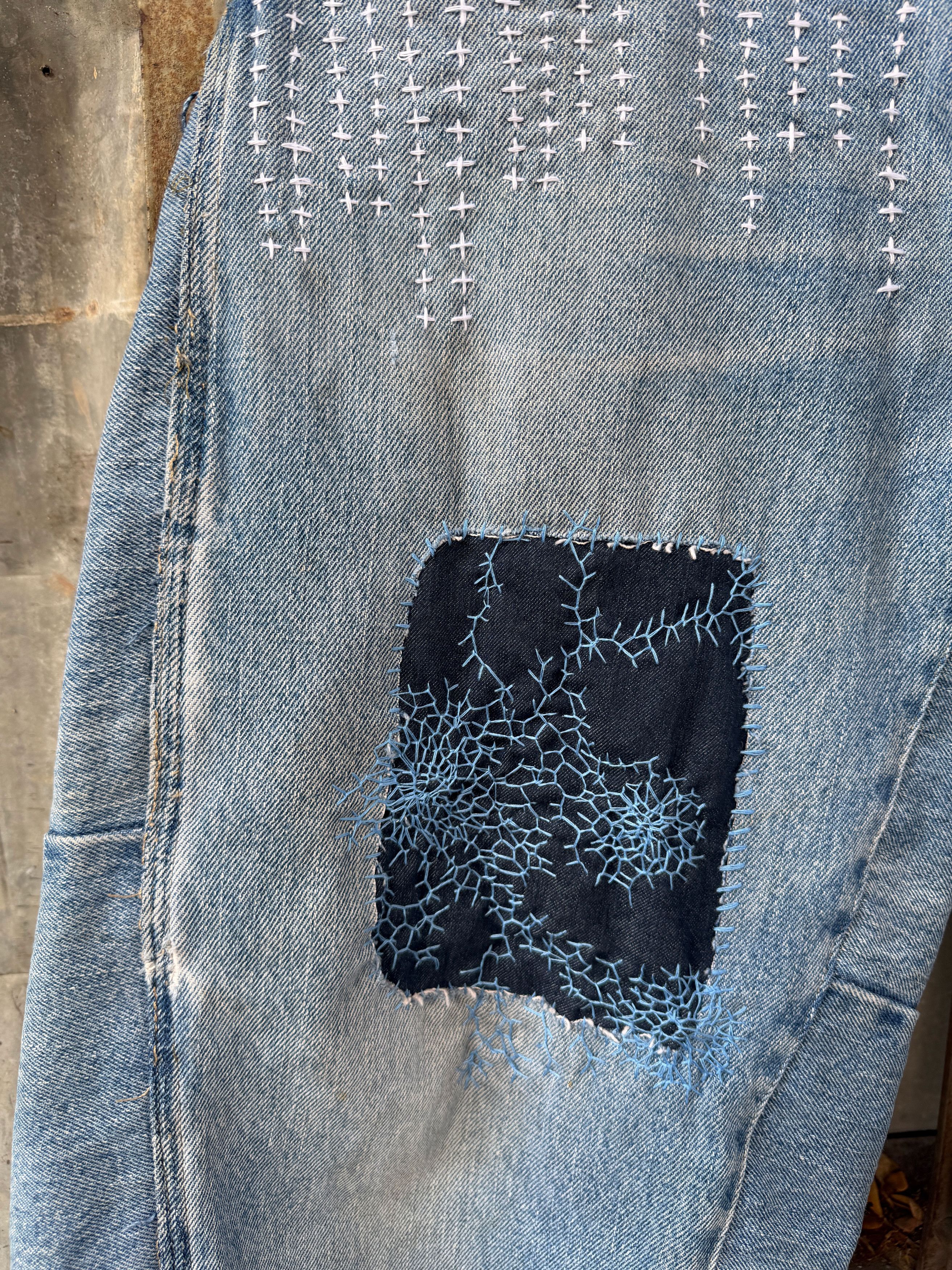 Japanese Brand Vintage Boro Patchwork DICKIES Carpenter Size US 36 / EU 52 - 18 Thumbnail