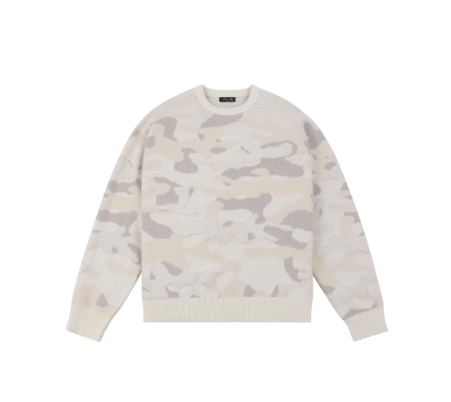 Dime Camo Chenille Knit Arctic L